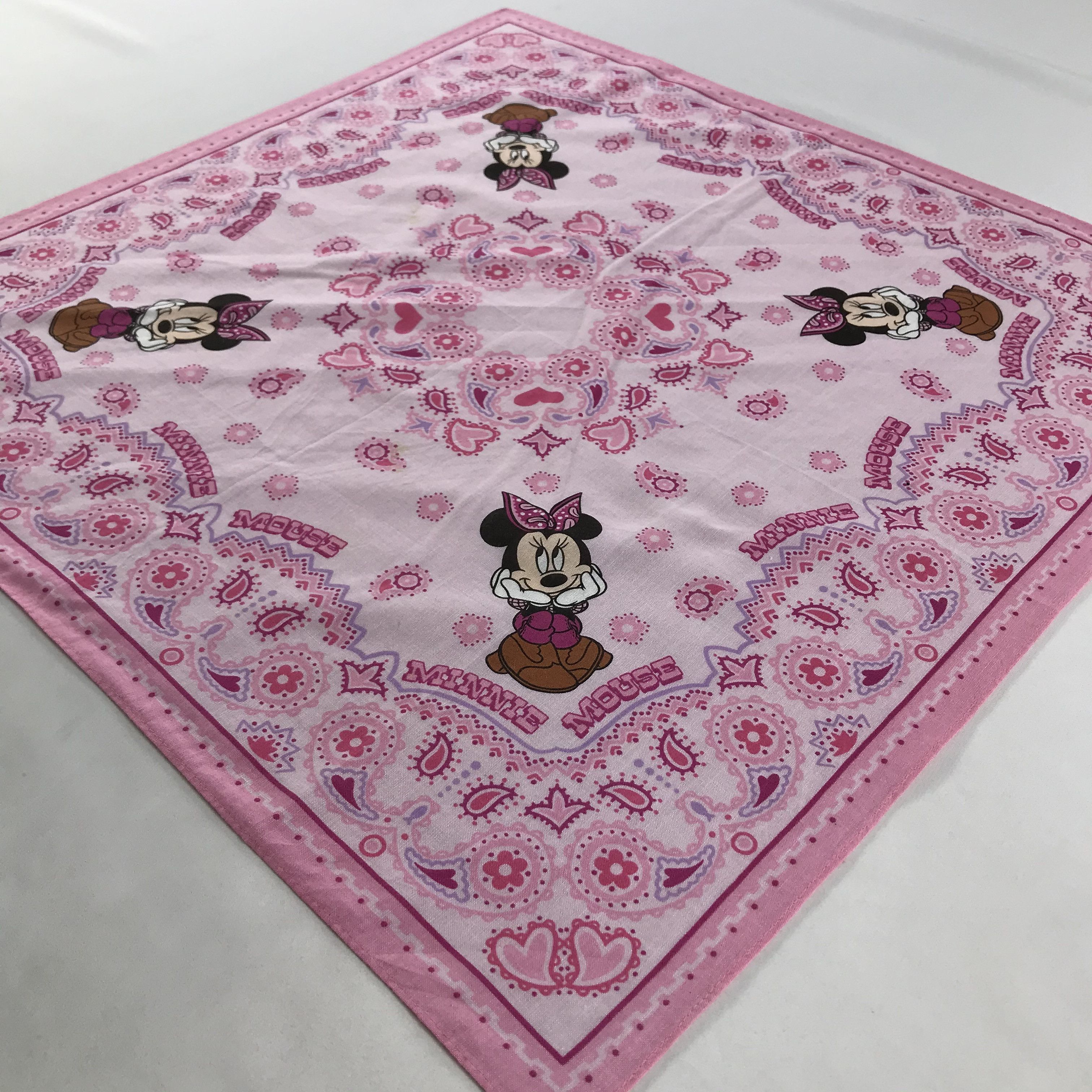 Cartoon Network × Vintage Minnie Mouse Bandana / Handkerchief / Neckerchief - S1837 Size ONE SIZE - 2 Thumbnail