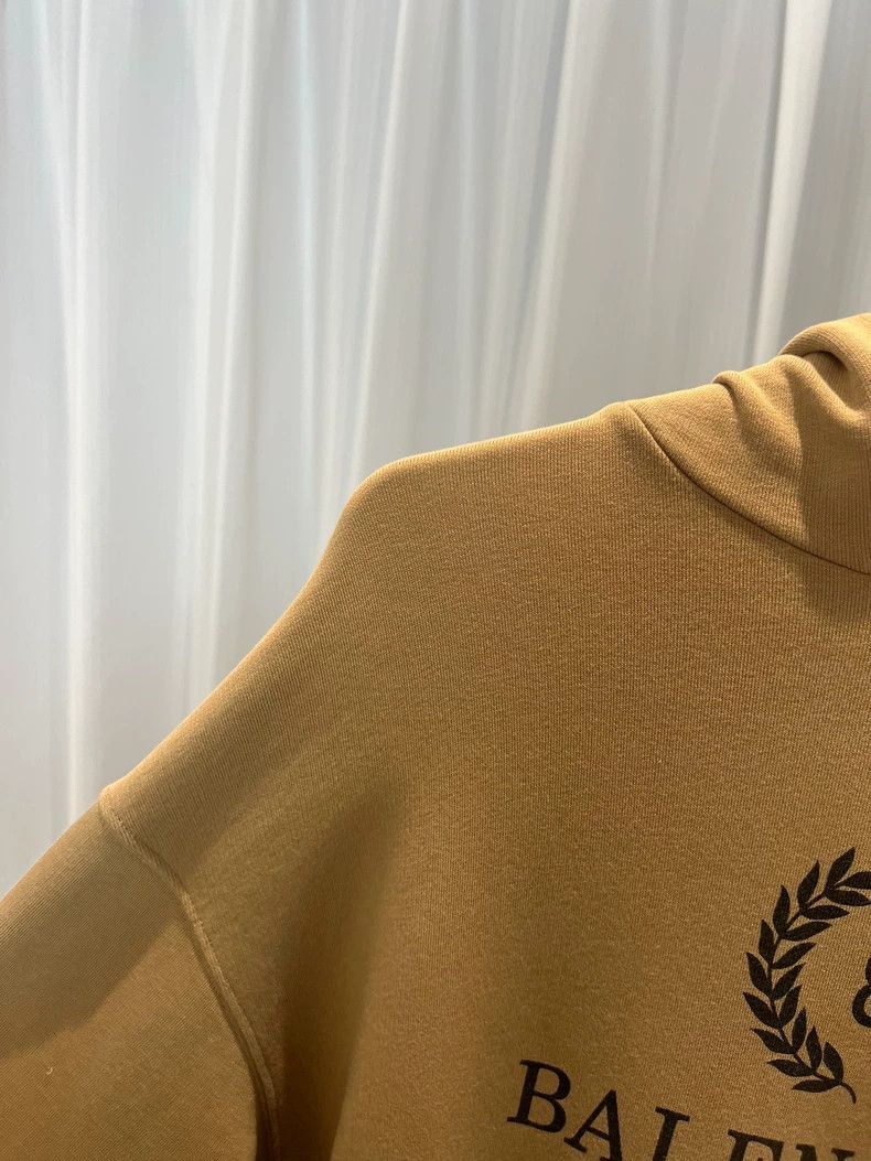 Balenciaga Balenciaga Khaki Wheatear Hoodie 2502-Nextarrow Size US M / EU 48-50 / 2 - 5 Thumbnail