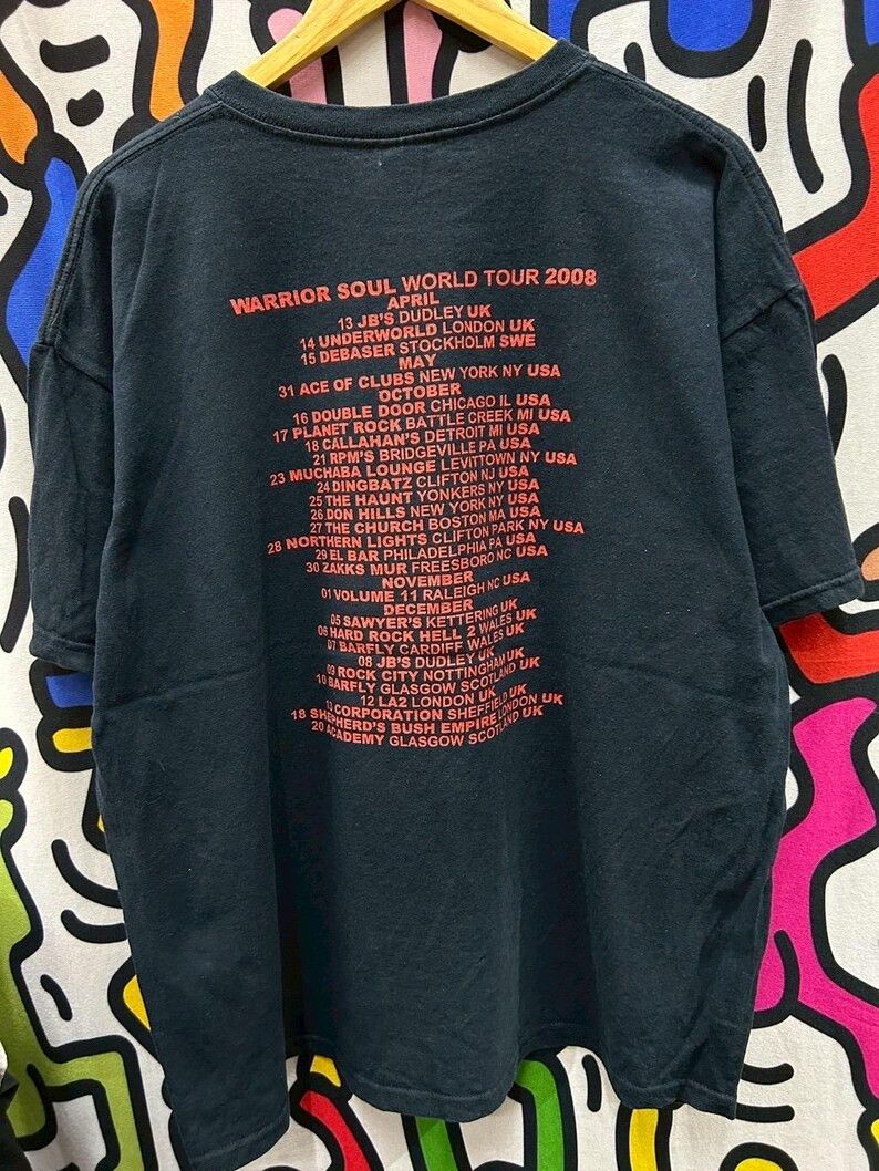 Vintage Vintage 2000s Warrior Soul Band tshirt size XL Size US XL / EU 56 / 4 - 3 Thumbnail