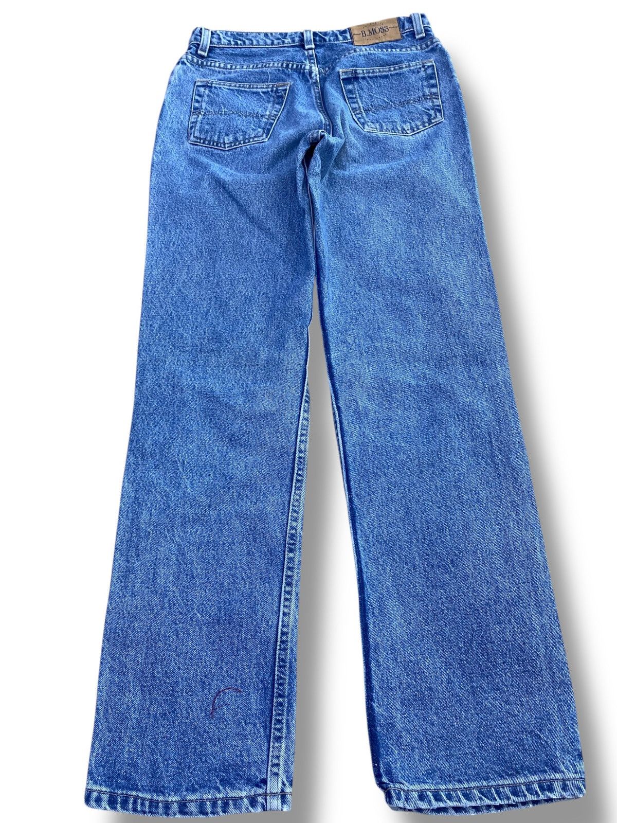 Other B.Moss Brand Blue Acid Wash Style Ripped Jeans Size US 28 / EU 44 - 3 Thumbnail