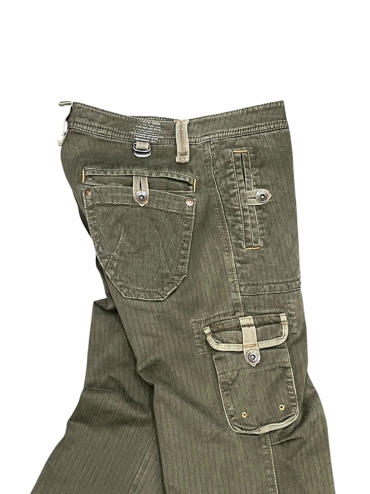 Edwin Vintage Edwin 505 Cargo Flare Pants Y2K Harajuku Military Size US 32 / EU 48 - 7 Thumbnail