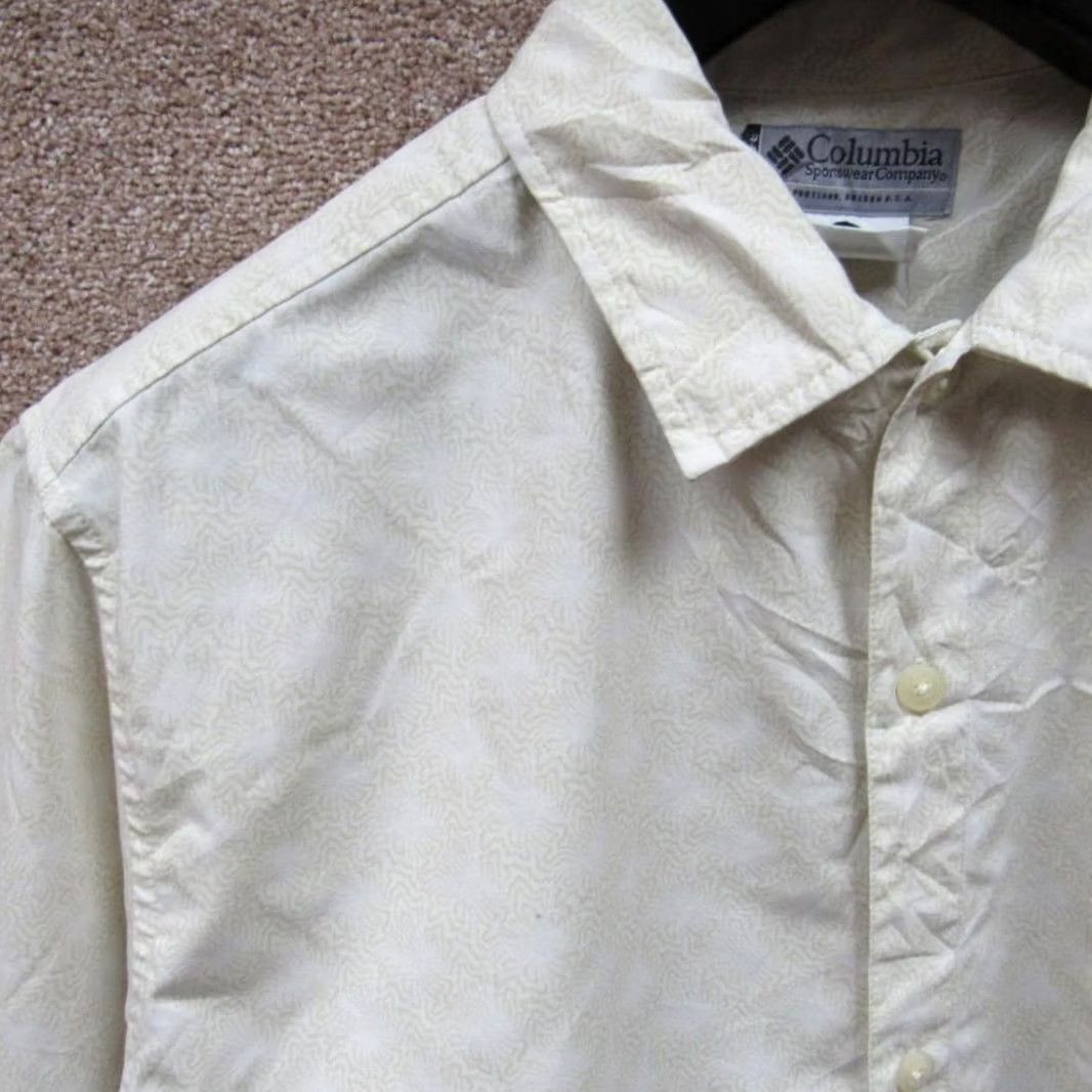 Vintage COLUMBIA OMNI-SHADE Shirt Mens 40/42 CASUAL SHORT SLEEVE BUTTONED REF NC03111 Size US L / EU 52-54 / 3 - 4 Thumbnail