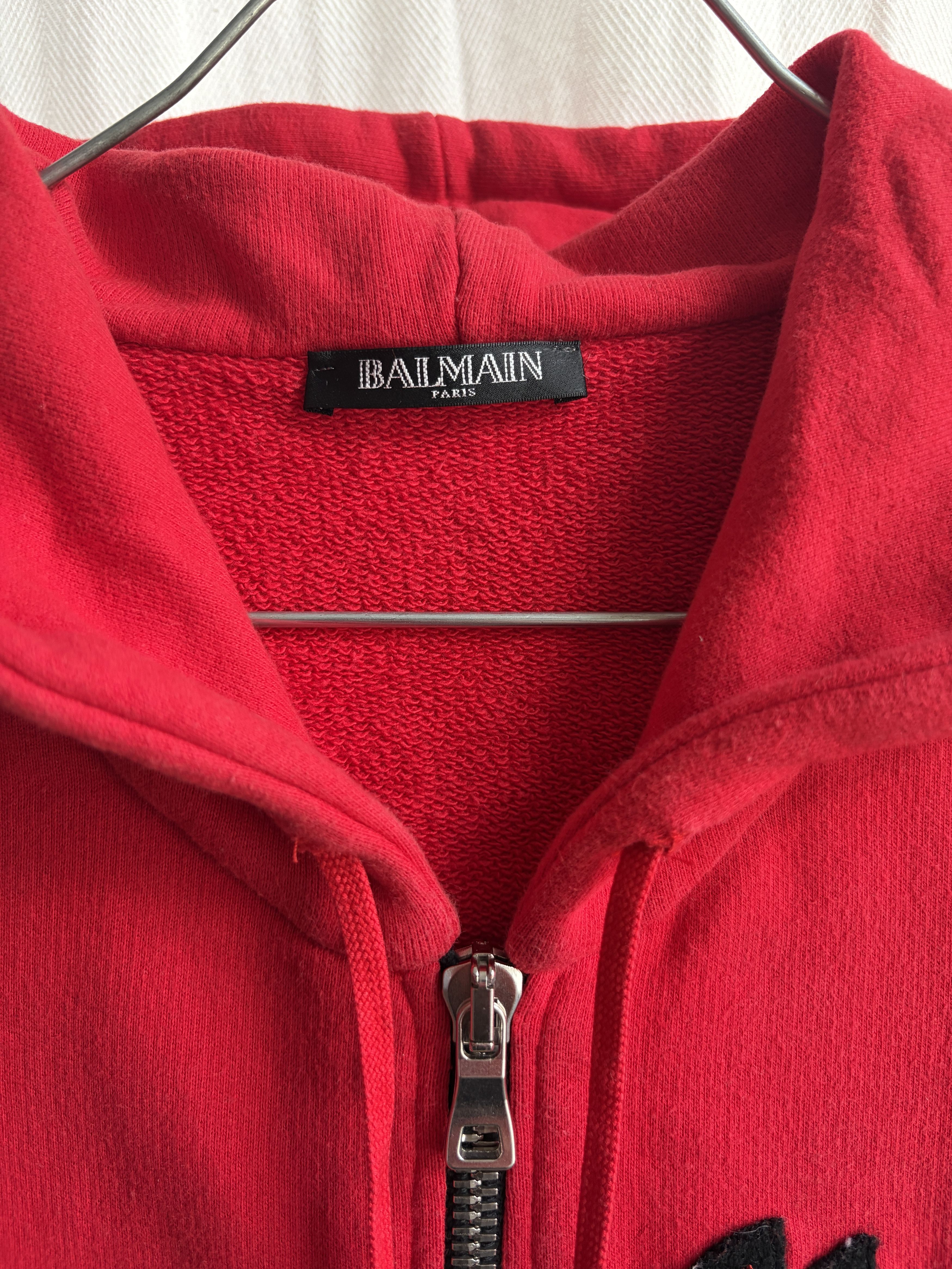Balmain early 2010s Crest Embroidery Sleeveless Hoodie Size US M / EU 48-50 / 2 - 4 Thumbnail