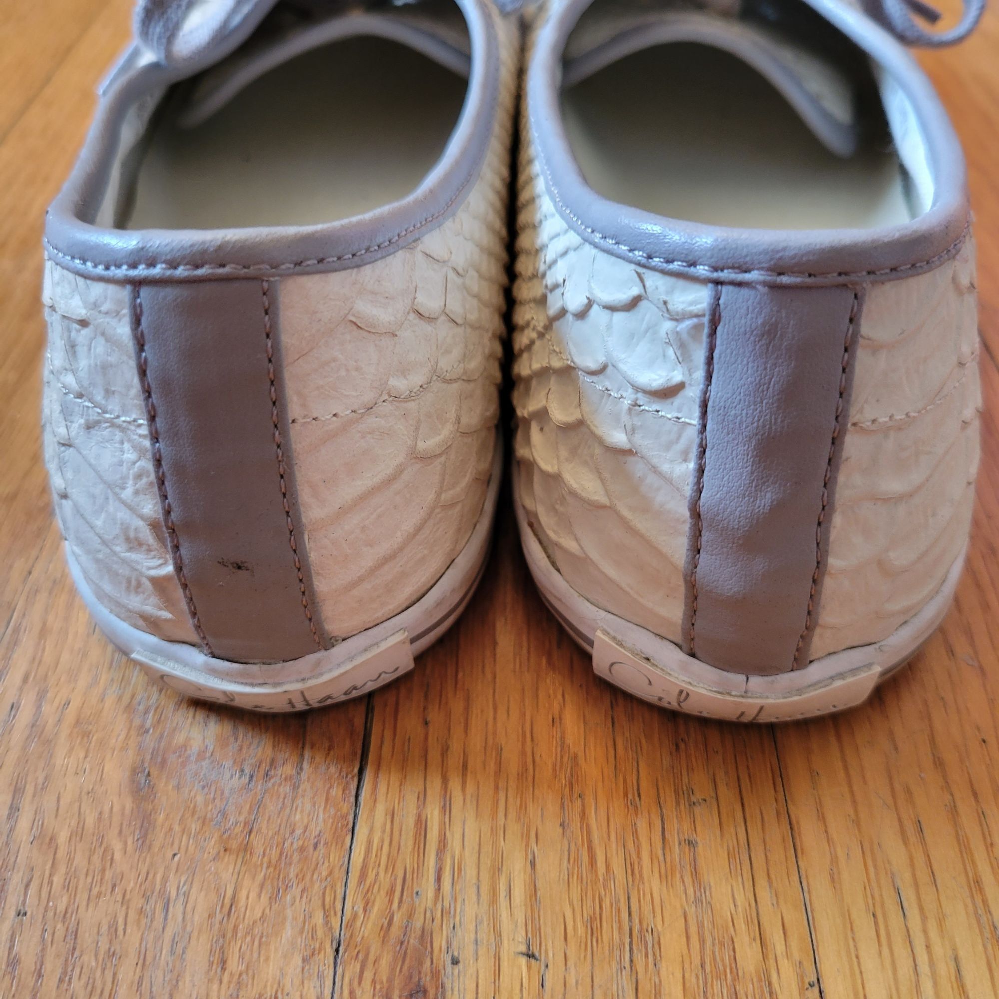 Cole Haan Cole Haan Snake Print Lace Up Sneakers 9B Flats Comfort Shoe Size US 9 / IT 39 - 3 Thumbnail