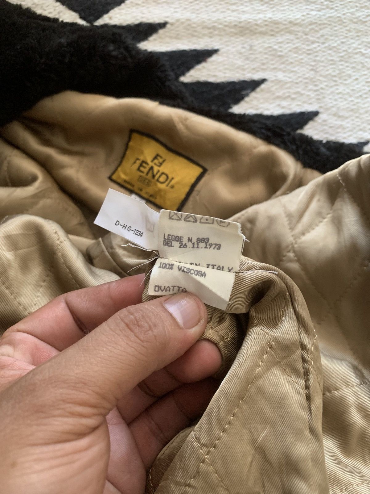 Fendi × Fragment Design ⚡️RARE⚡️Vintage 70s Fendi Varsity Bomber jacket Letterman Size US L / EU 52-54 / 3 - 16 Thumbnail