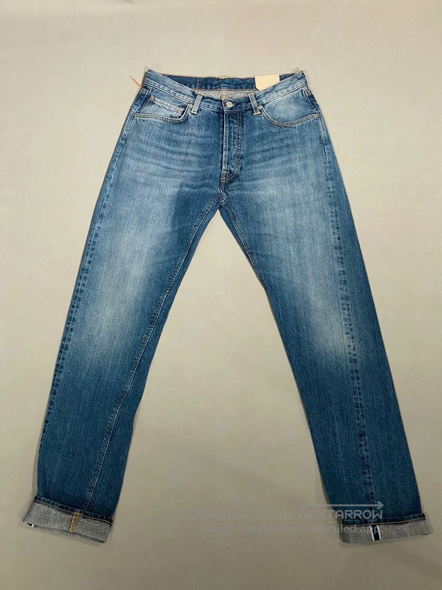 Fortela FORTELA F Logo Selvedge Washed Jeans. Size US 30 / EU 46 - 1 Thumbnail