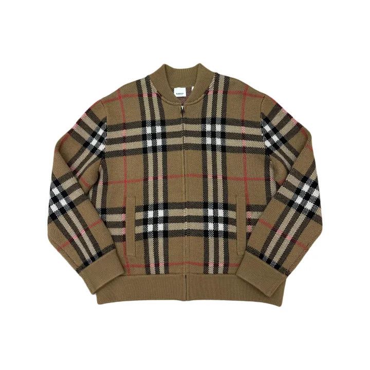 Burberry Burberry FW23 Brown Plaid Zip Cardigan Size US M / EU 48-50 / 2 - 1 Thumbnail
