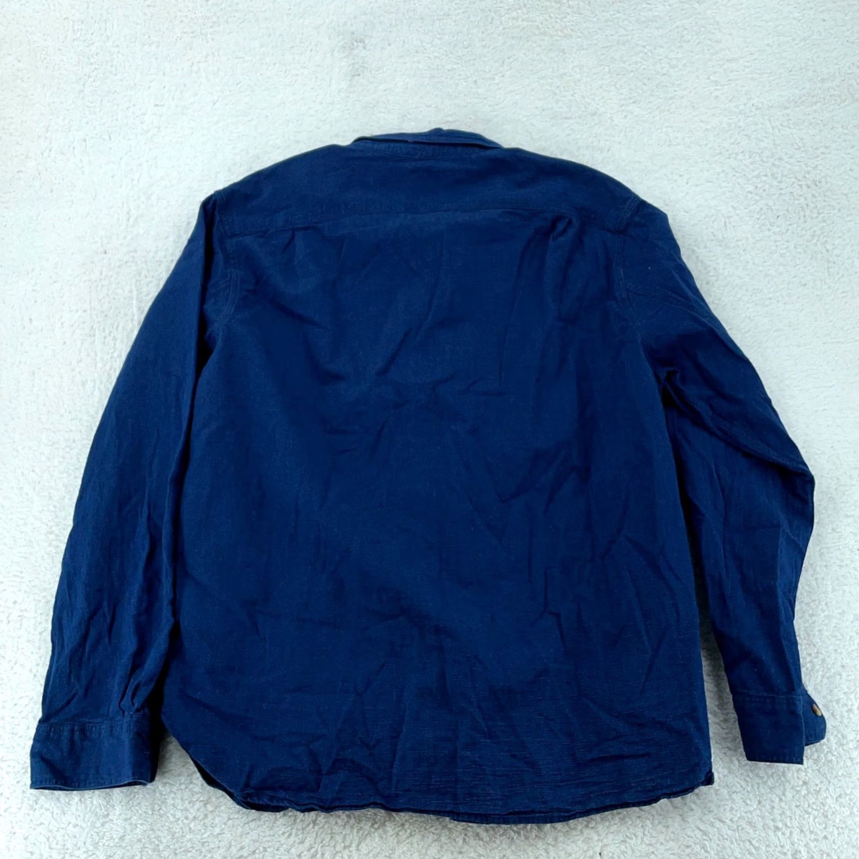 J.Crew J.CREW Work Shirt Men XL Blue Chest Pocket Long Sleeve Collared Button Up Size US XL / EU 56 / 4 - 4 Thumbnail