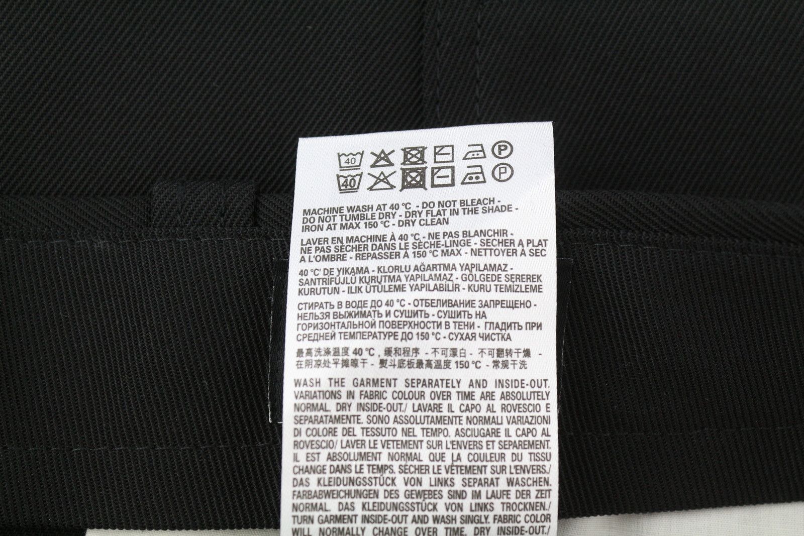 Diesel P-RHEE-NW W29 Black Wool Blend Pleated Zip Cargo 85383 Size US 29 - 11 Thumbnail