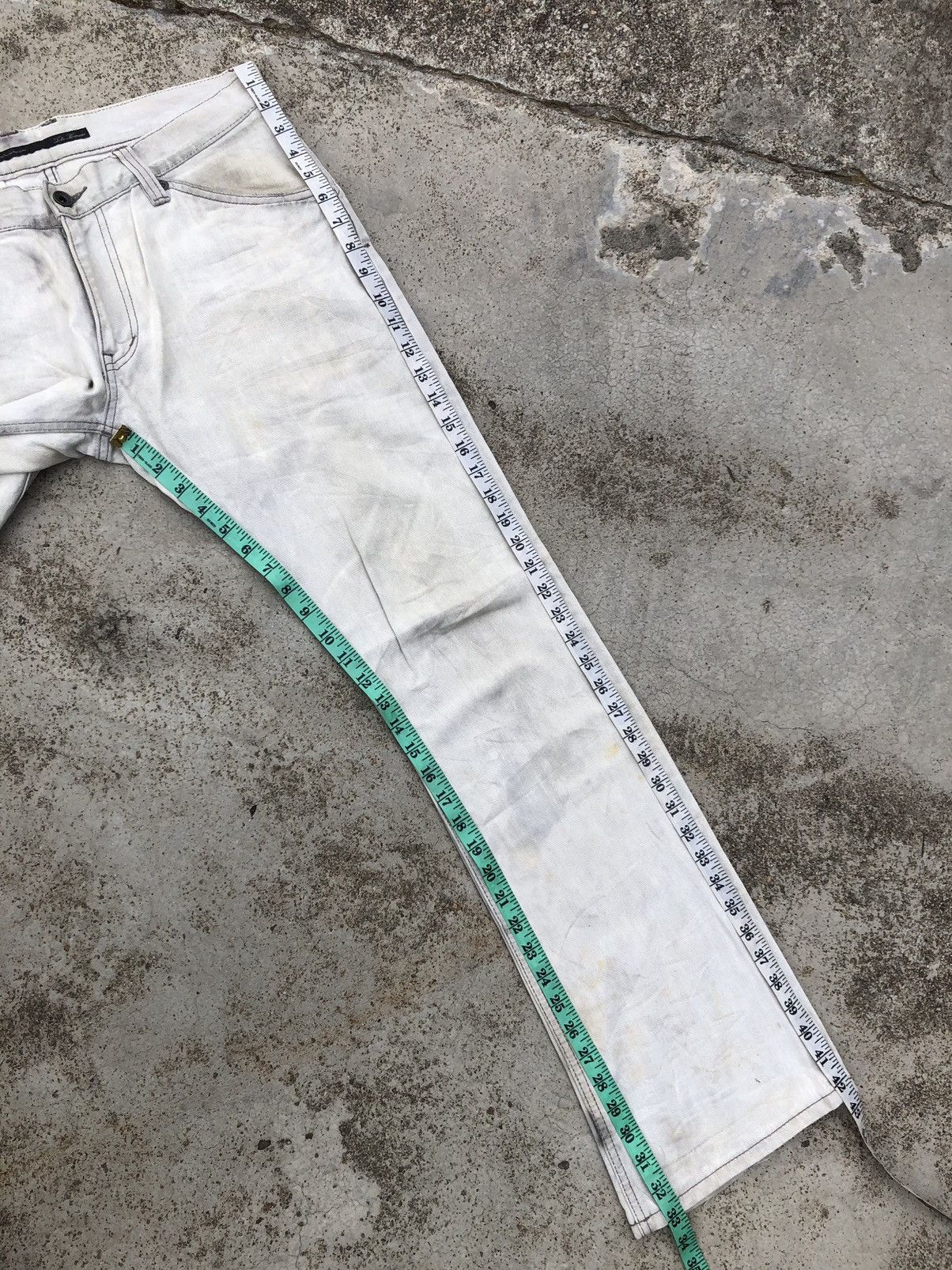 Tete Homme FLARED DIRTY YELLOWISH JEANS BY TETE HOMME Size US 34 / EU 50 - 19 Thumbnail