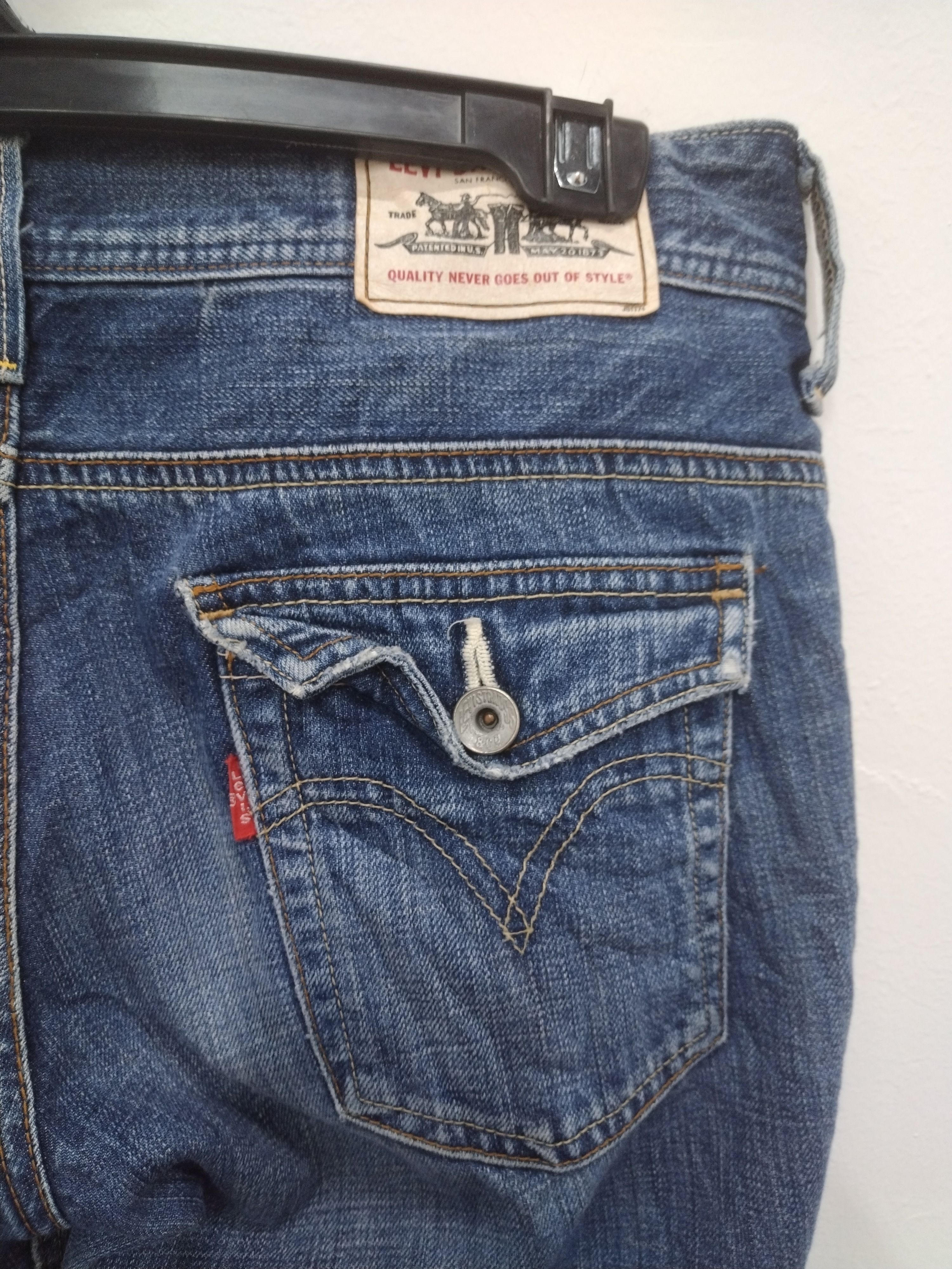 Levi's × Vintage NICE VTG LEVI'S Zipper Flared Denim Nice rare pocket design Size 30" / US 8 / IT 44 - 12 Thumbnail