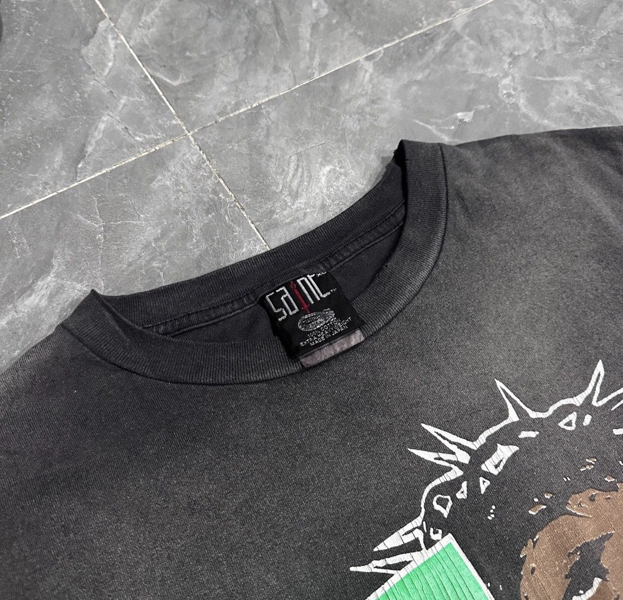Saint Michael Saint Michael SS24 Lastman on a newJesus washed short sleeve Size US XL / EU 56 / 4 - 3 Thumbnail