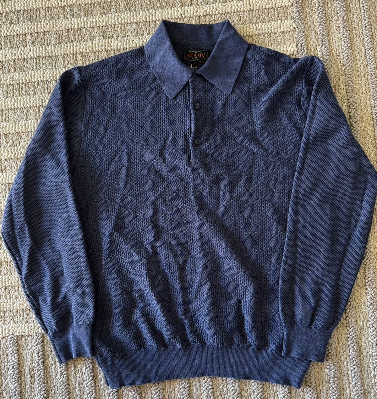 Beams Plus Beams Japan | Knit Crochet Polo Size US M / EU 48-50 / 2 - 1 Thumbnail