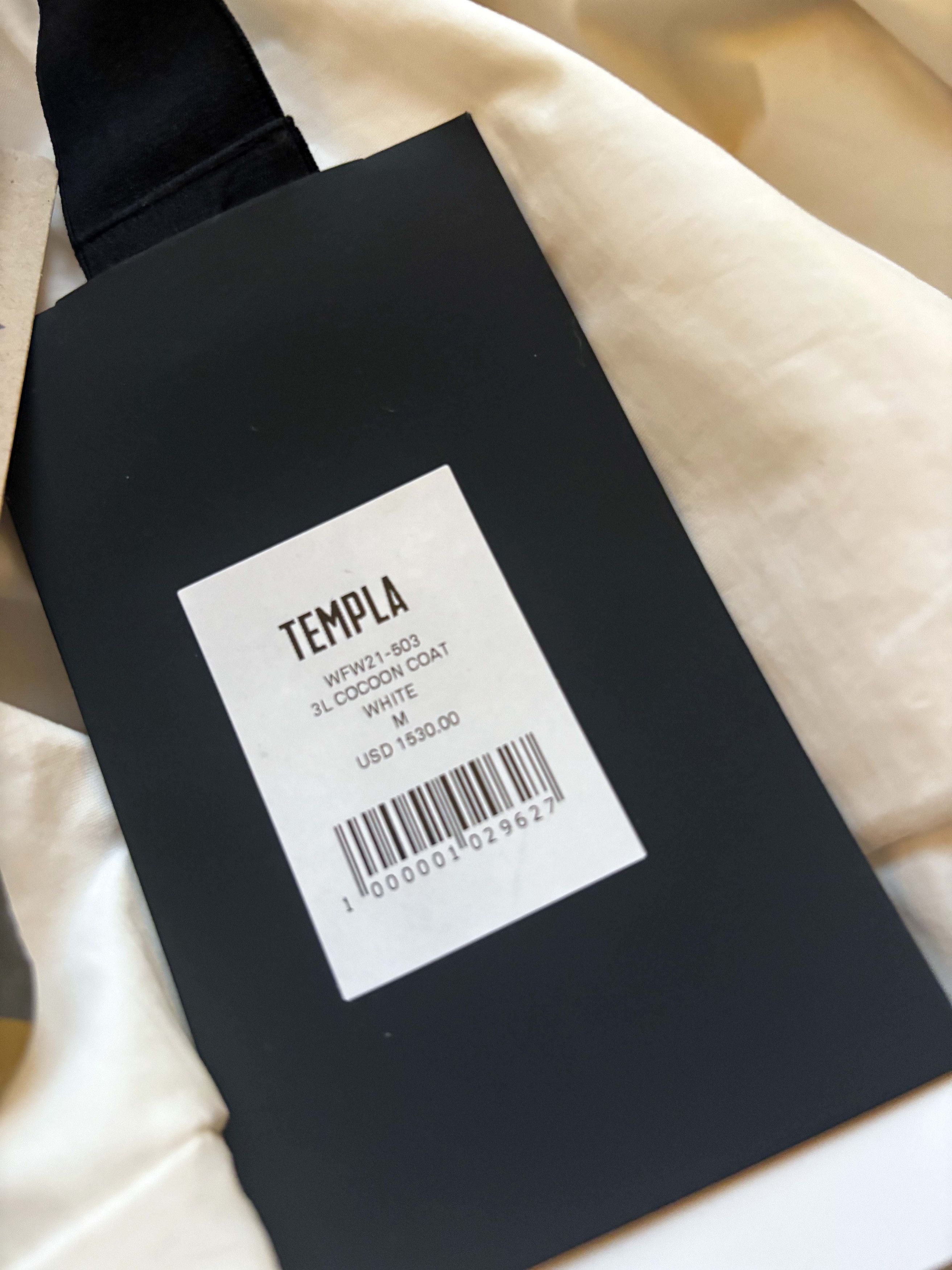 Templa Templa 3L Cocoon Coat – White Size M / US 6-8 / IT 42-44 - 8 Thumbnail