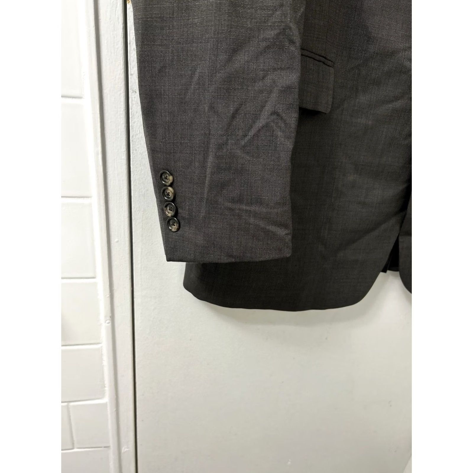 Jos. A. Bank Jos. A. Bank Sport Coat Jacket Mens 46XL Gray Wool 2 Button Classic Notch Lapel Size US XXL / EU 58 / 5 - 5 Thumbnail