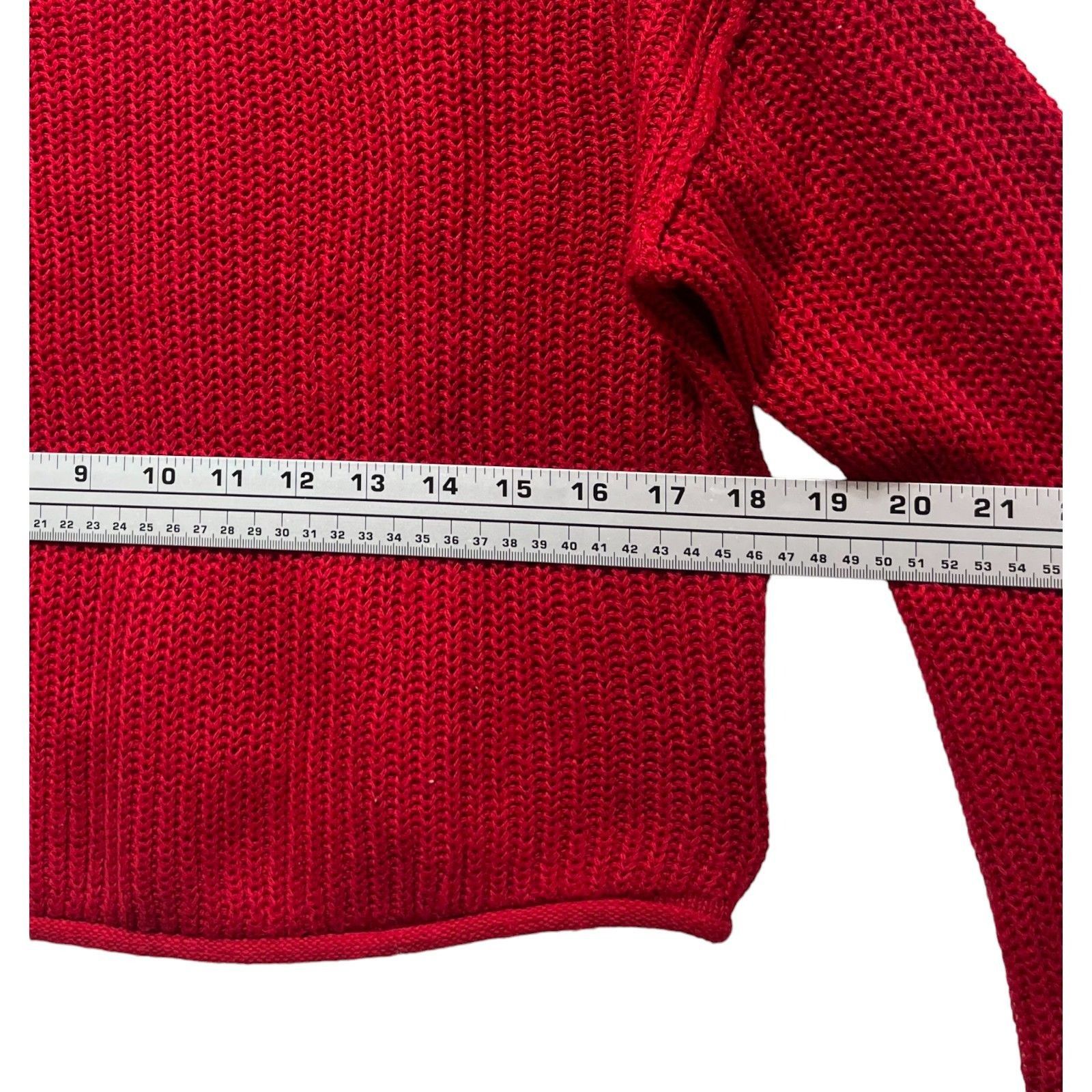 Other Wild Fable - Women's Cropped Long Sleeve Sweater - Red - Ext Size XS / US 0-2 / IT 36-38 - 3 Thumbnail