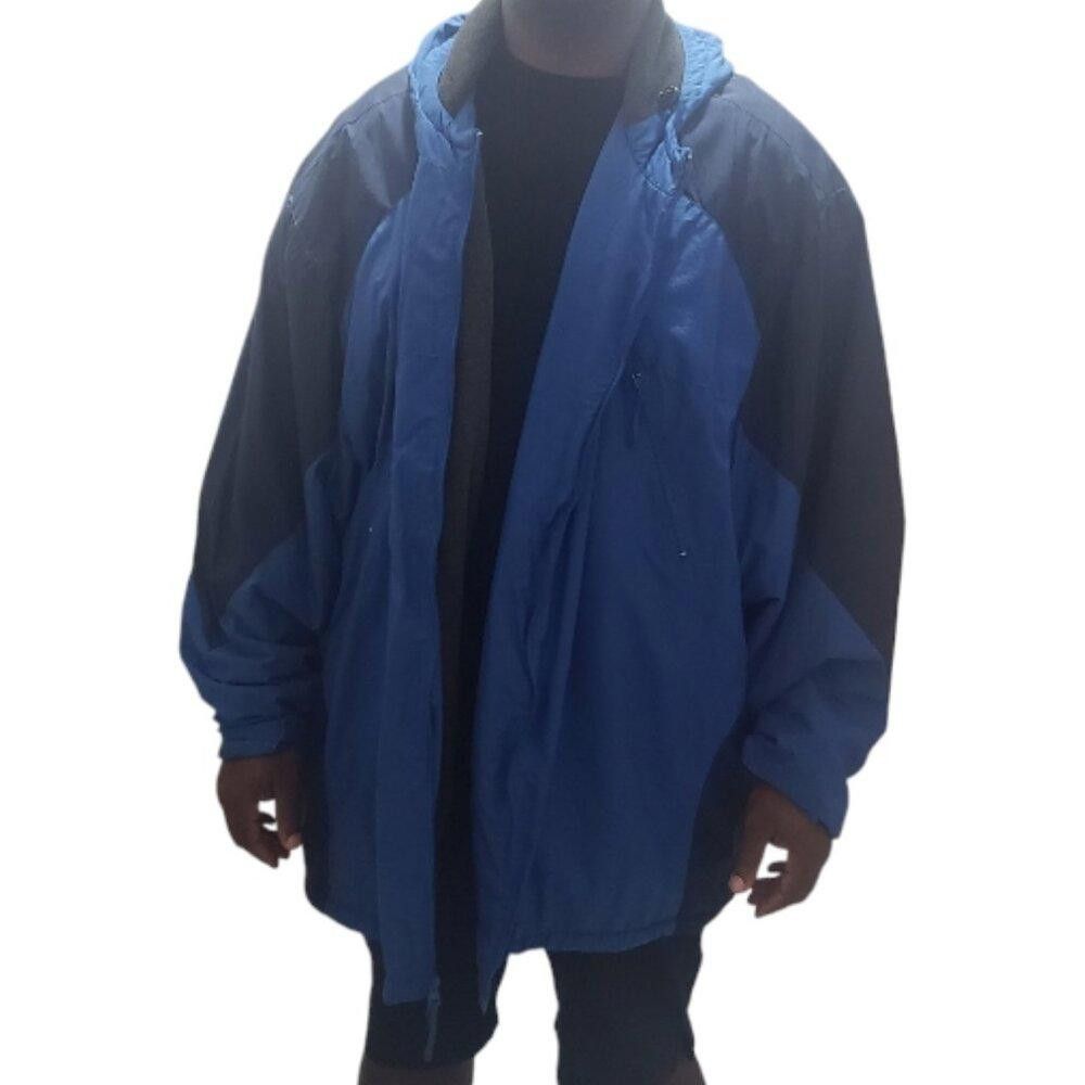 Designer CT1874 King Size Blue Fleece Lined Jacket with Hood 7XL Size US XXL / EU 58 / 5 - 8 Thumbnail