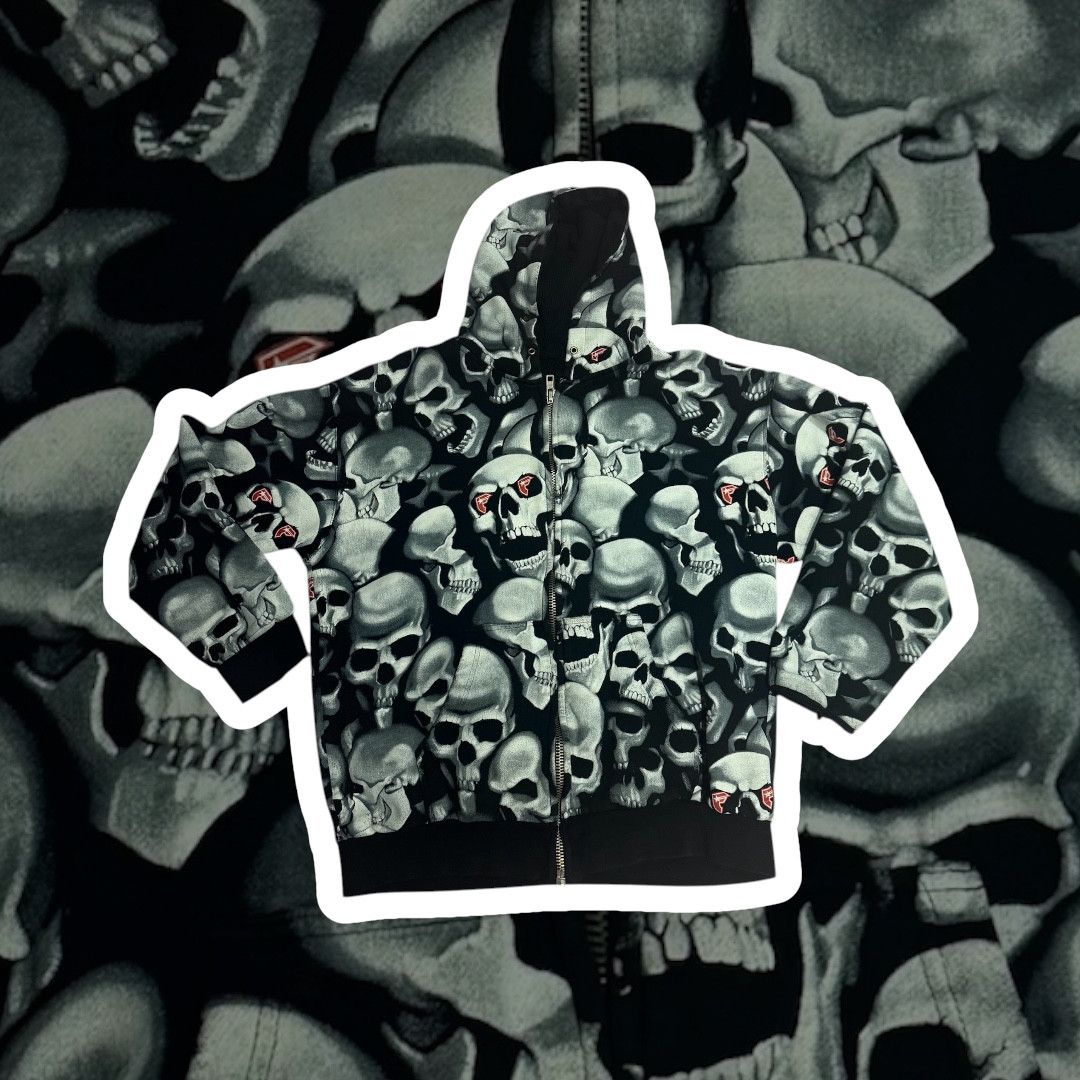 Famous Stars And Straps Famous Stars And Straps Skull Hoodie | Grailed