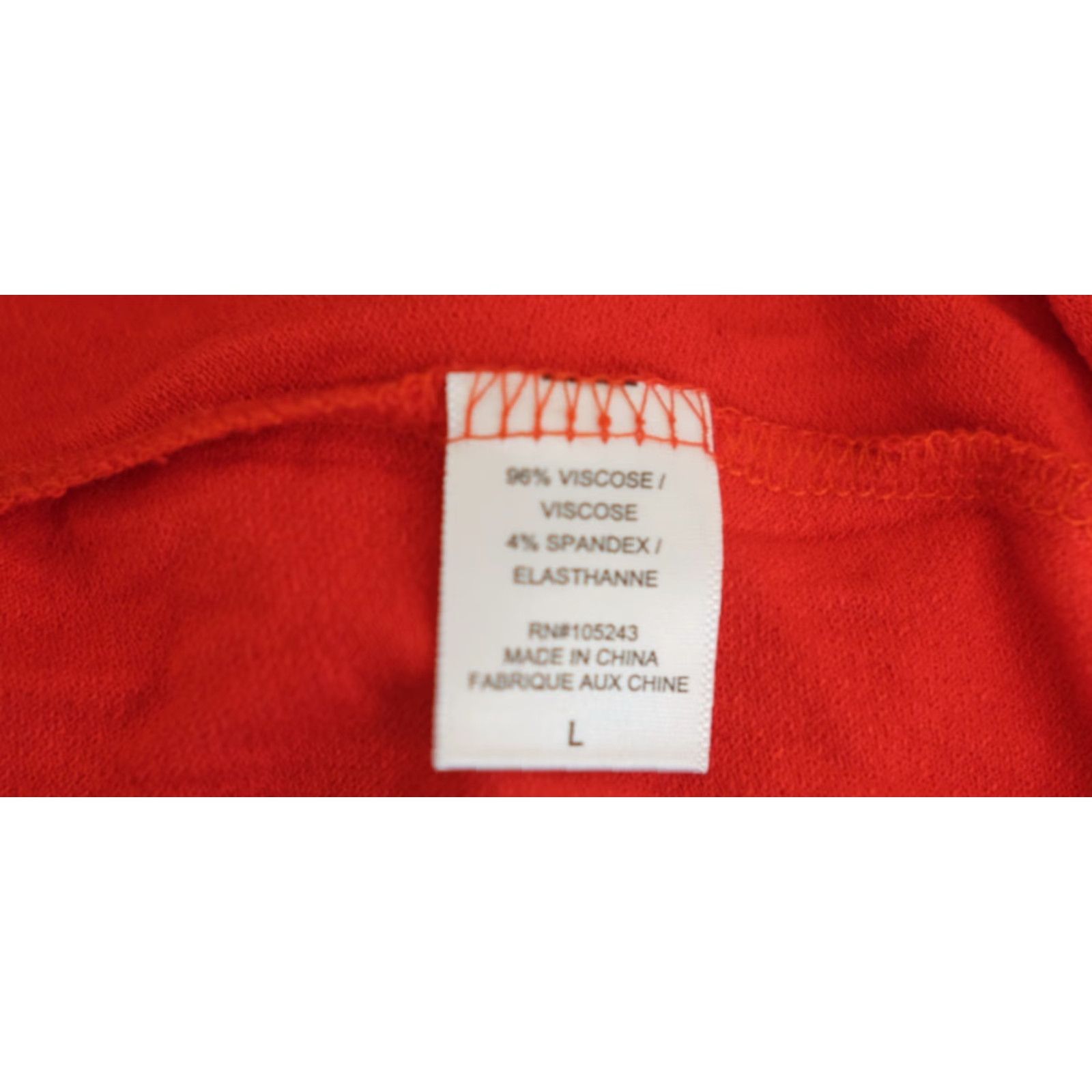 Vintage Bobeau Puff Sleeve Top Red Super Soft Viscose Blend Stretch Women's L Shirt Size L / US 10 / IT 46 - 8 Thumbnail
