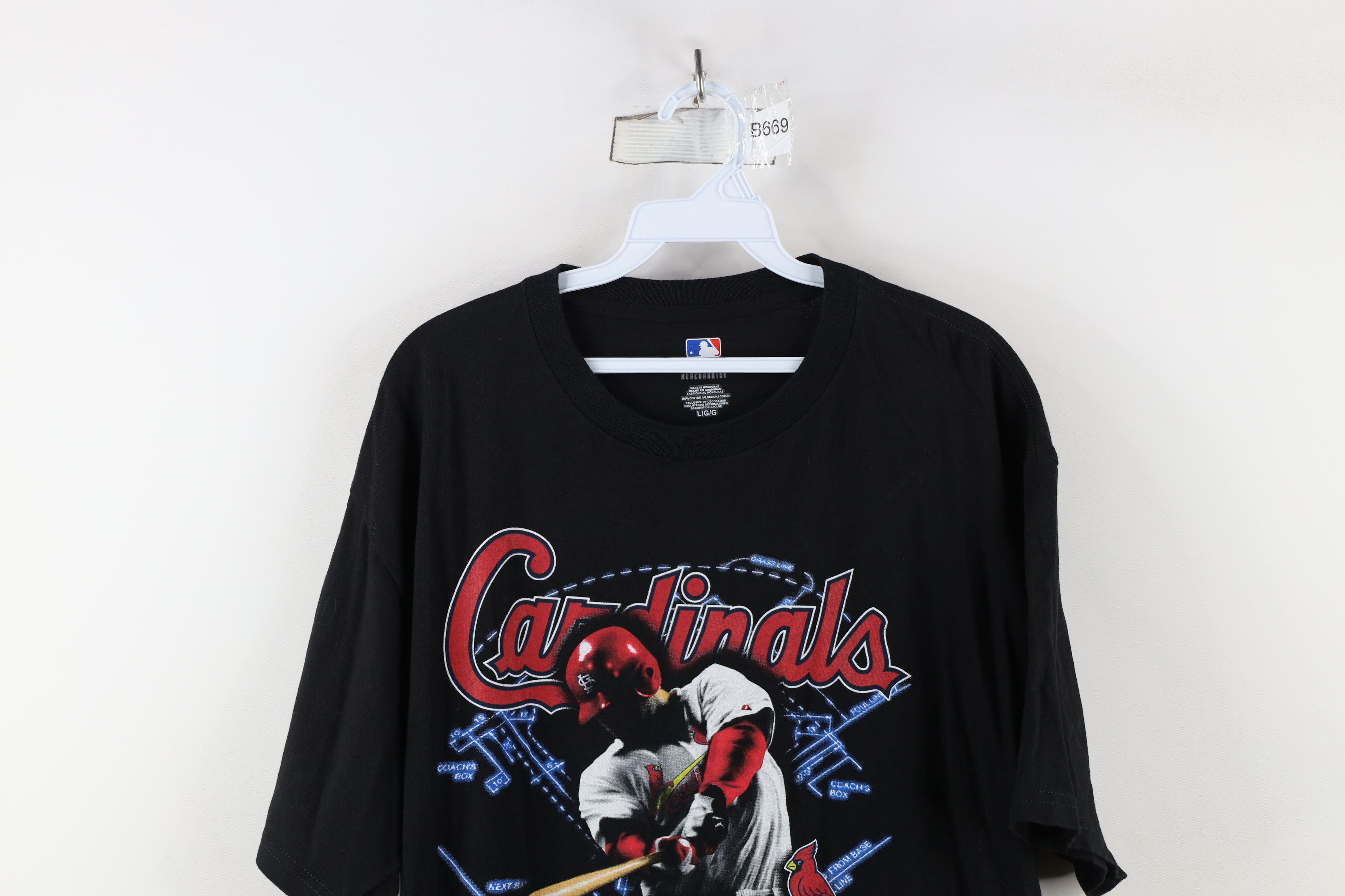 Vintage Vintage Y2K MLB St Louis Cardinals Baseball T-Shirt Black Size US L / EU 52-54 / 3 - 2 Thumbnail