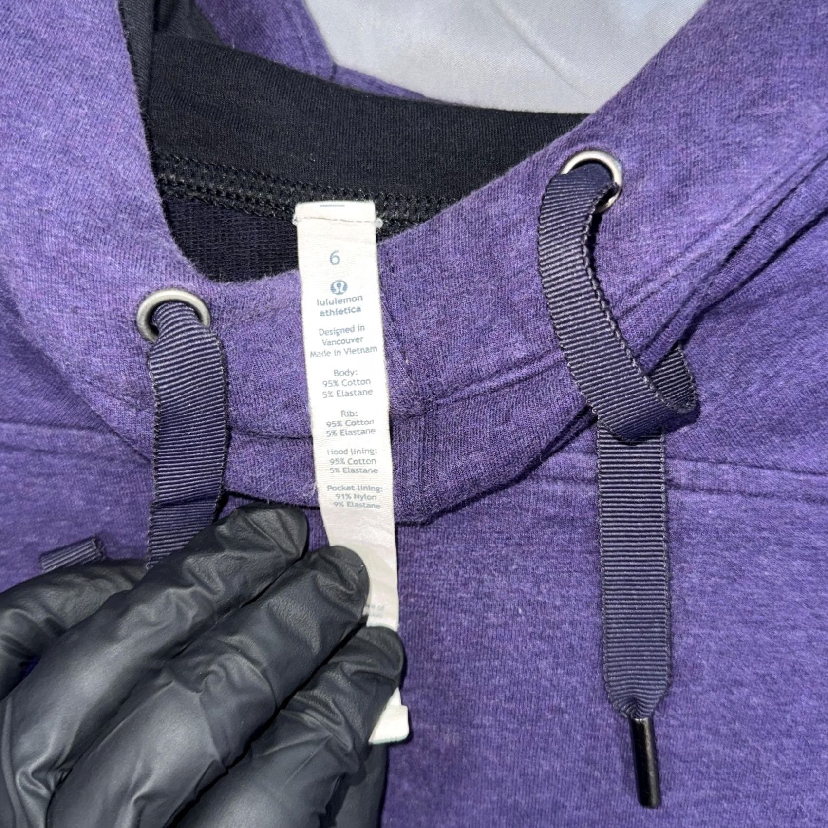 Lululemon Lululemon Hoodie Womens 6 Purple Pullover Long Sleeve High-Low Hem Crew Neck Pocket Logo Activewear, Casual, Travel Women’s 6 Purple Hoodie Sweatshirt Size M / US 6-8 / IT 42-44 - 4 Thumbnail
