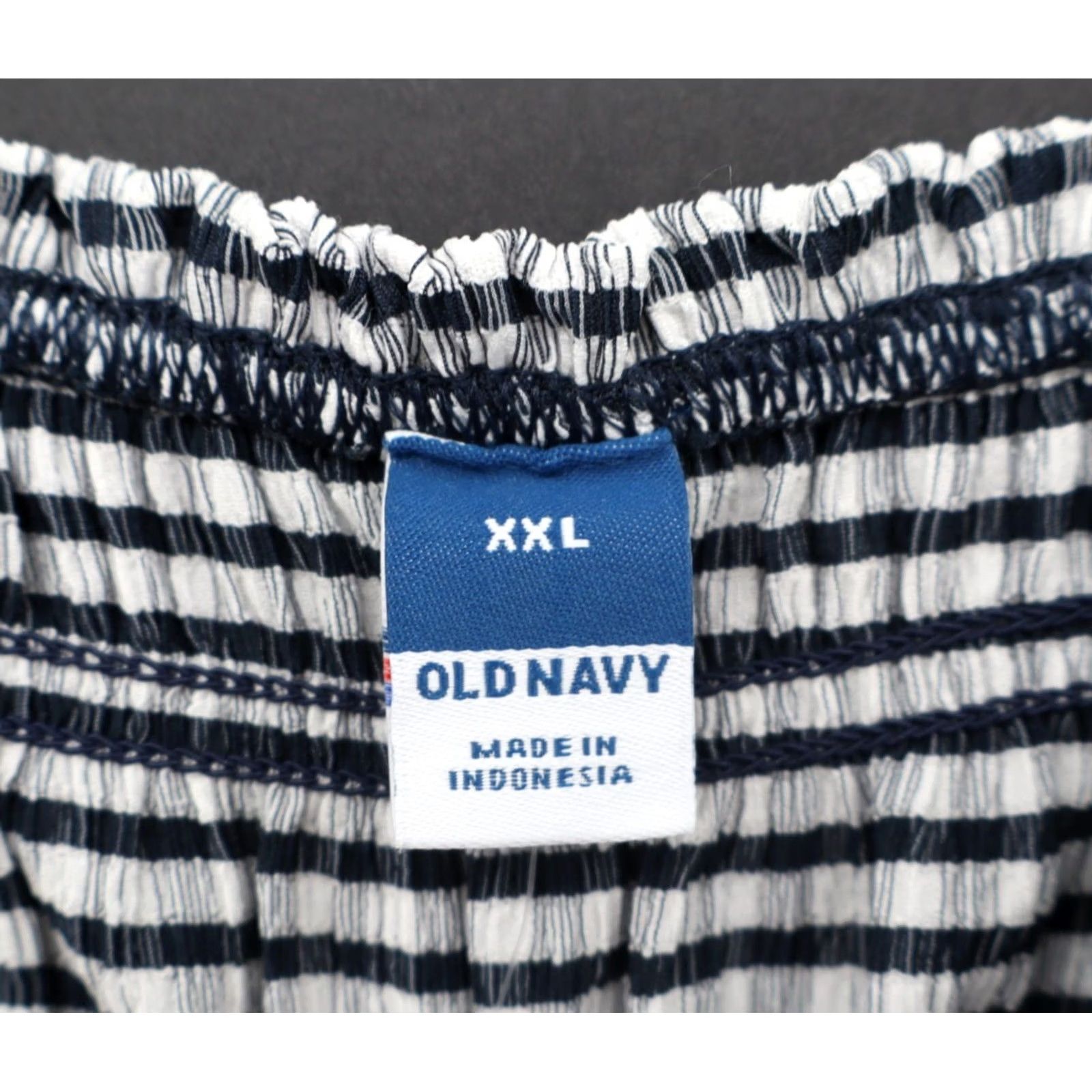 Old Navy Old Navy Women's Dress Midi Gingham Smocked Lightweight Navy/White 2XL NEW Size XXL / US 16-18 / IT 52-54 - 4 Thumbnail