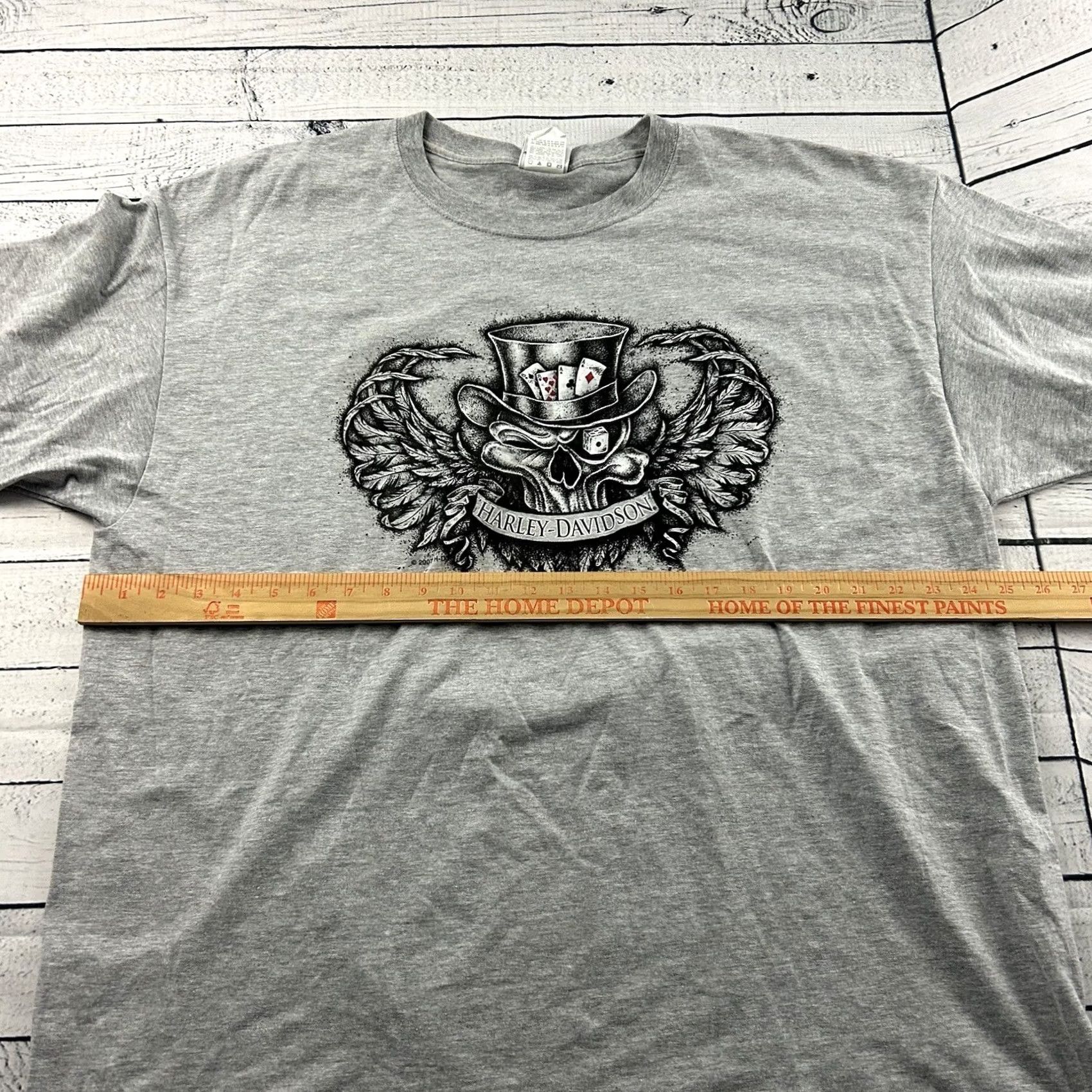 Harley Davidson Harley-Davidson Shirt T Shirt 2XL Men Gray Short Sleeve Vintage? Size US XXL / EU 58 / 5 - 5 Thumbnail