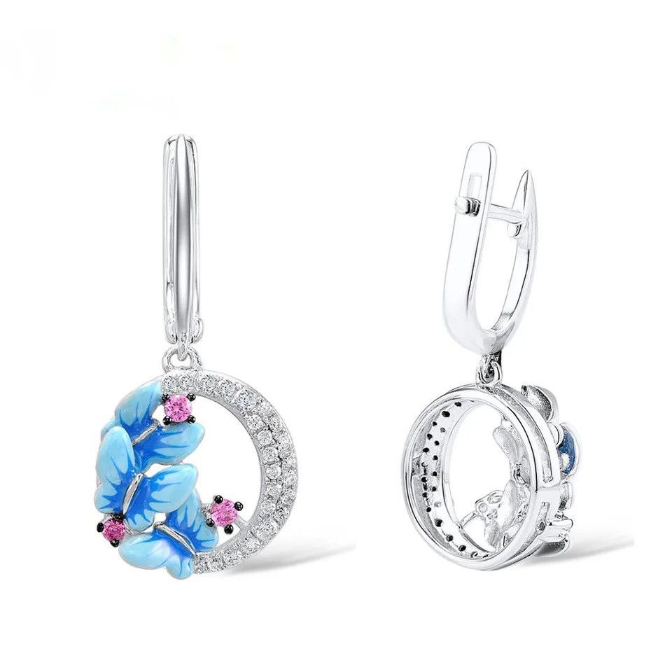 Jewelry Plated Butterfly Earrings Size ONE SIZE - 2 Thumbnail
