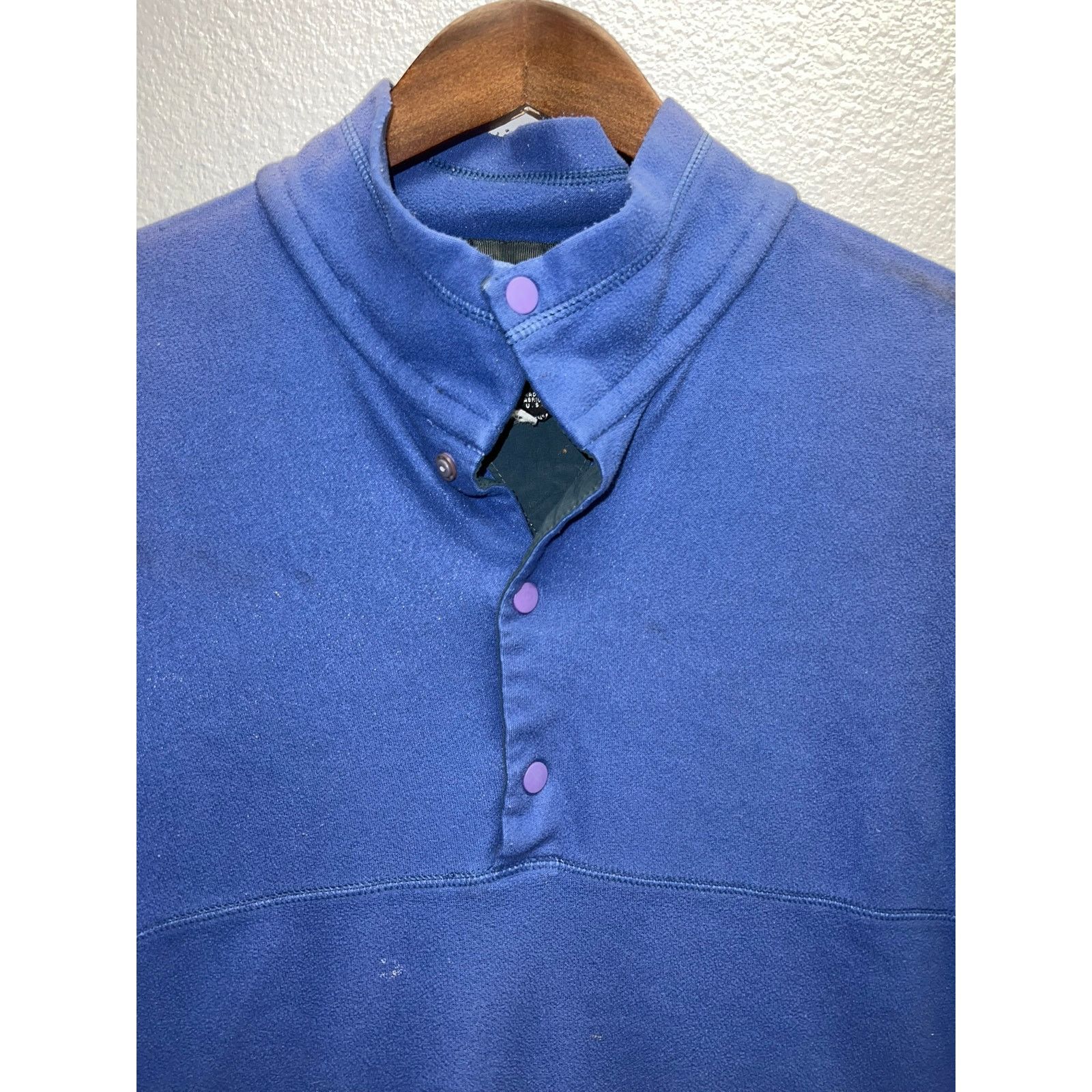 Patagonia Patagonia Micro D Luxe Sweater Blue Pullover Fleece USA Made Size US M / EU 48-50 / 2 - 2 Thumbnail