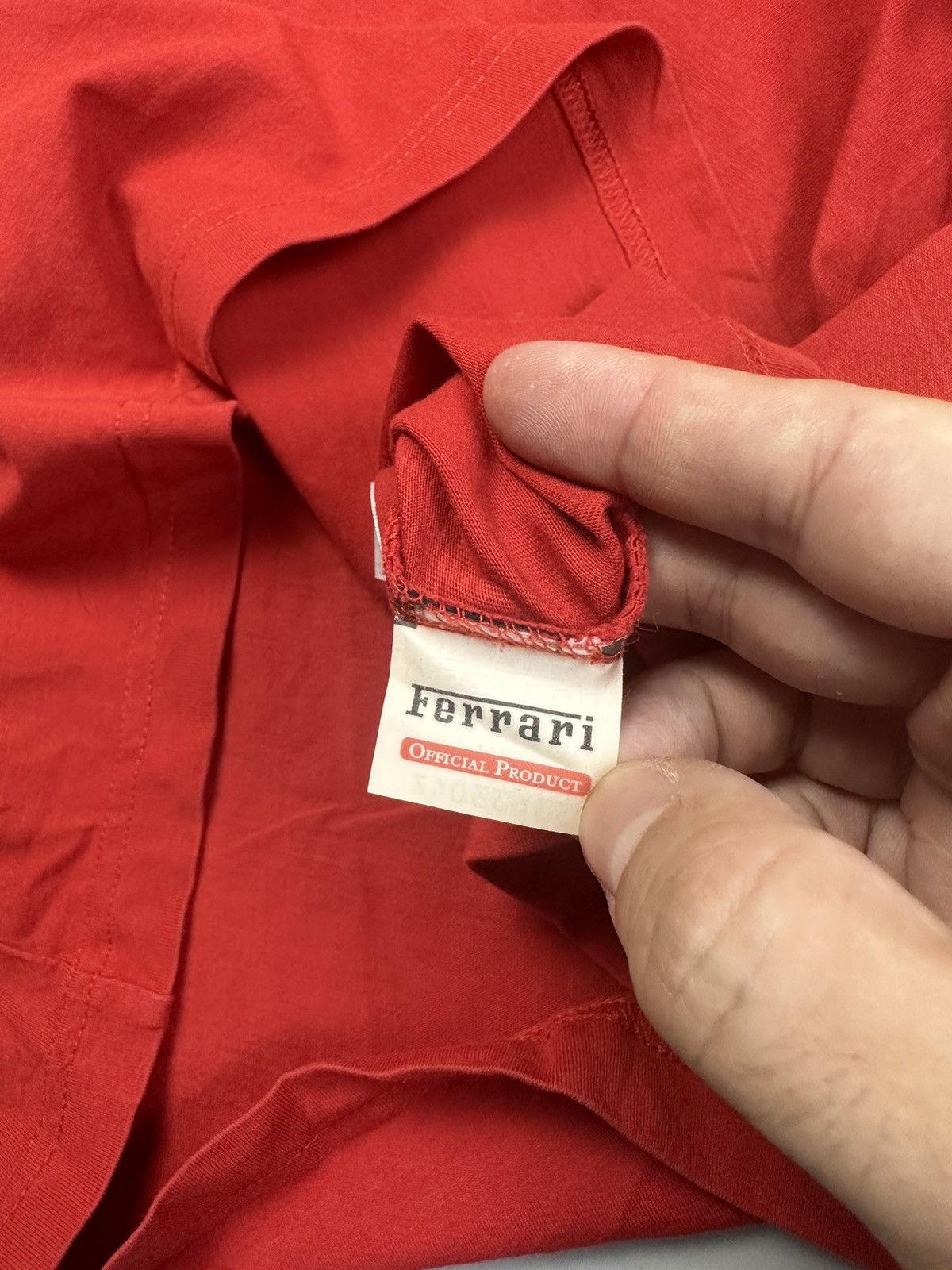Ferrari Red oversized tee Ferrari big logo Size US XL / EU 56 / 4 - 5 Thumbnail