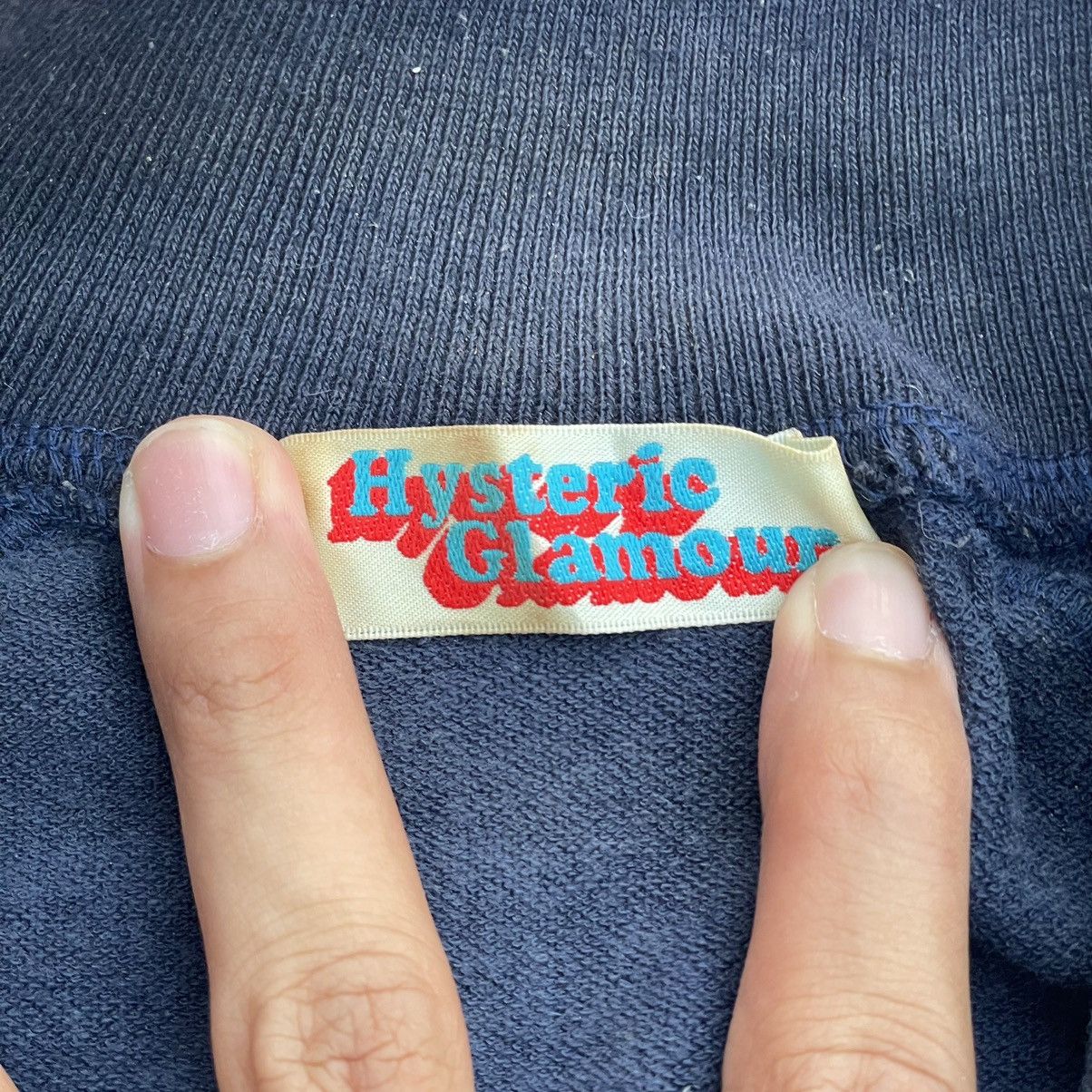 Hysteric Glamour × Japanese Brand × Vintage “HYSTERIC GLAMOUR” VINTAGE HALFZIPPER SWEATER Size S / US 4 / IT 40 - 7 Thumbnail