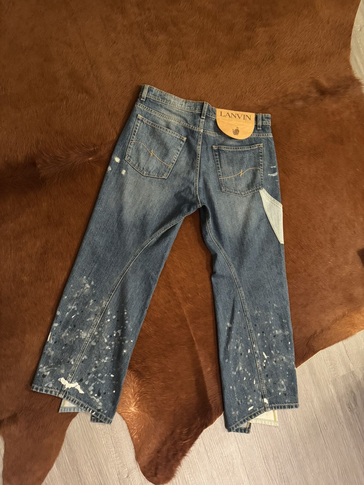 Gallery Dept. × Lanvin Lanvin X Gallery Dept cropped Jeans Size US 33 - 2 Thumbnail