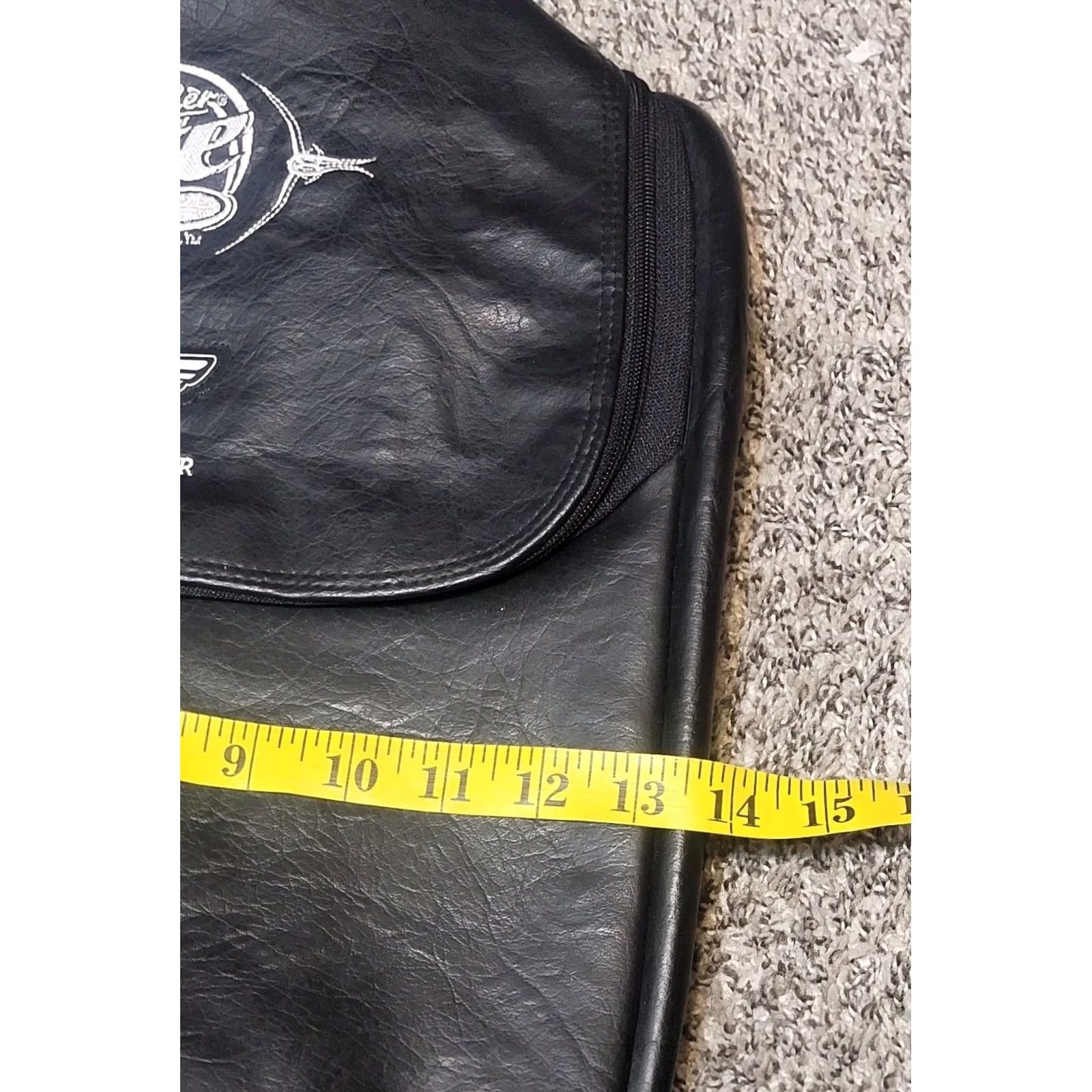 Harley Davidson VINTAGE HARLEY DAVIDSON MILLER LITE TOPPERS Genuine Leather Backpack Travel Bag Tote Unisex Adults Medium Black Sports Style Backpack Mens Girls? Size ONE SIZE - 4 Thumbnail