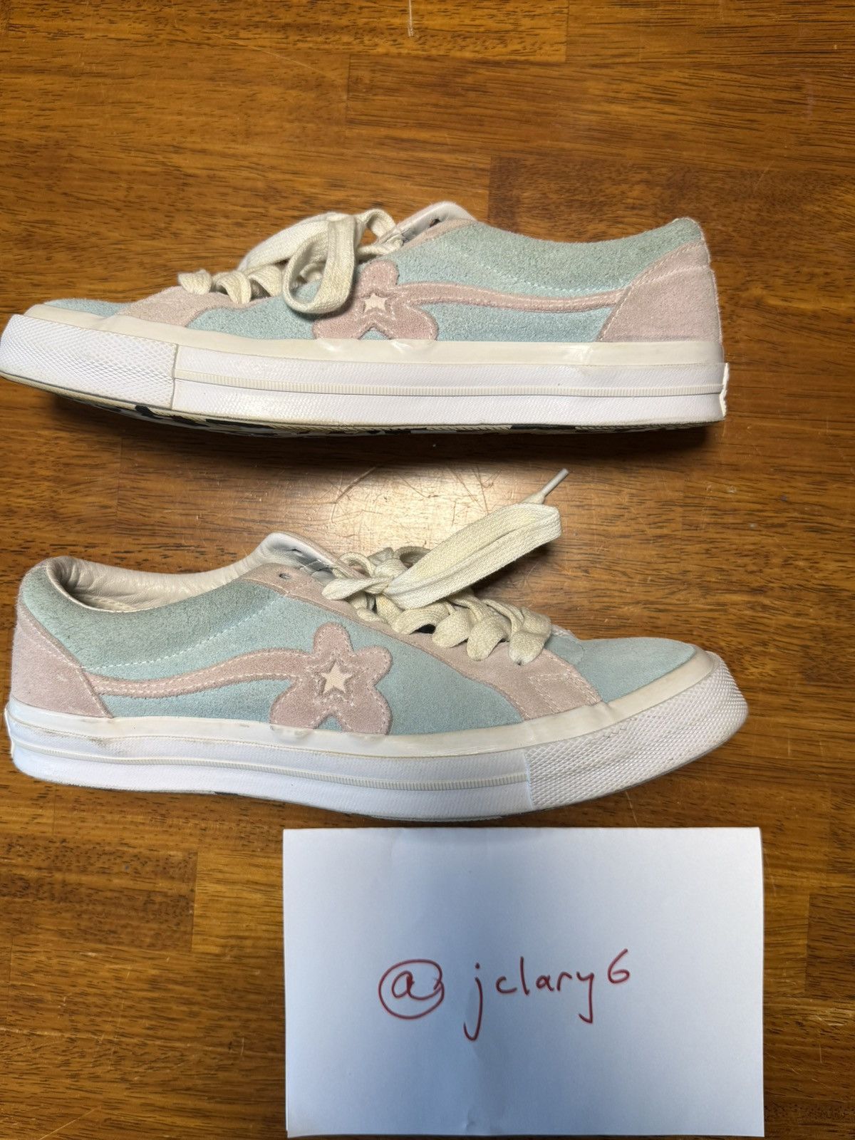 Golf le Fleur Golf Le Fleur Converse Baby Blue & Pink Size US 9.5 / EU 42-43 - 5 Thumbnail