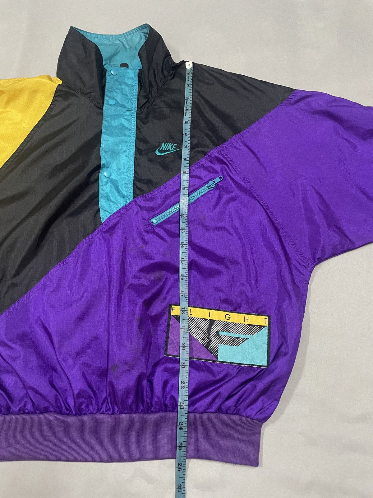 Nike × Vintage Vintage nike flight windbreaker jacket Size US L / EU 52-54 / 3 - 7 Thumbnail