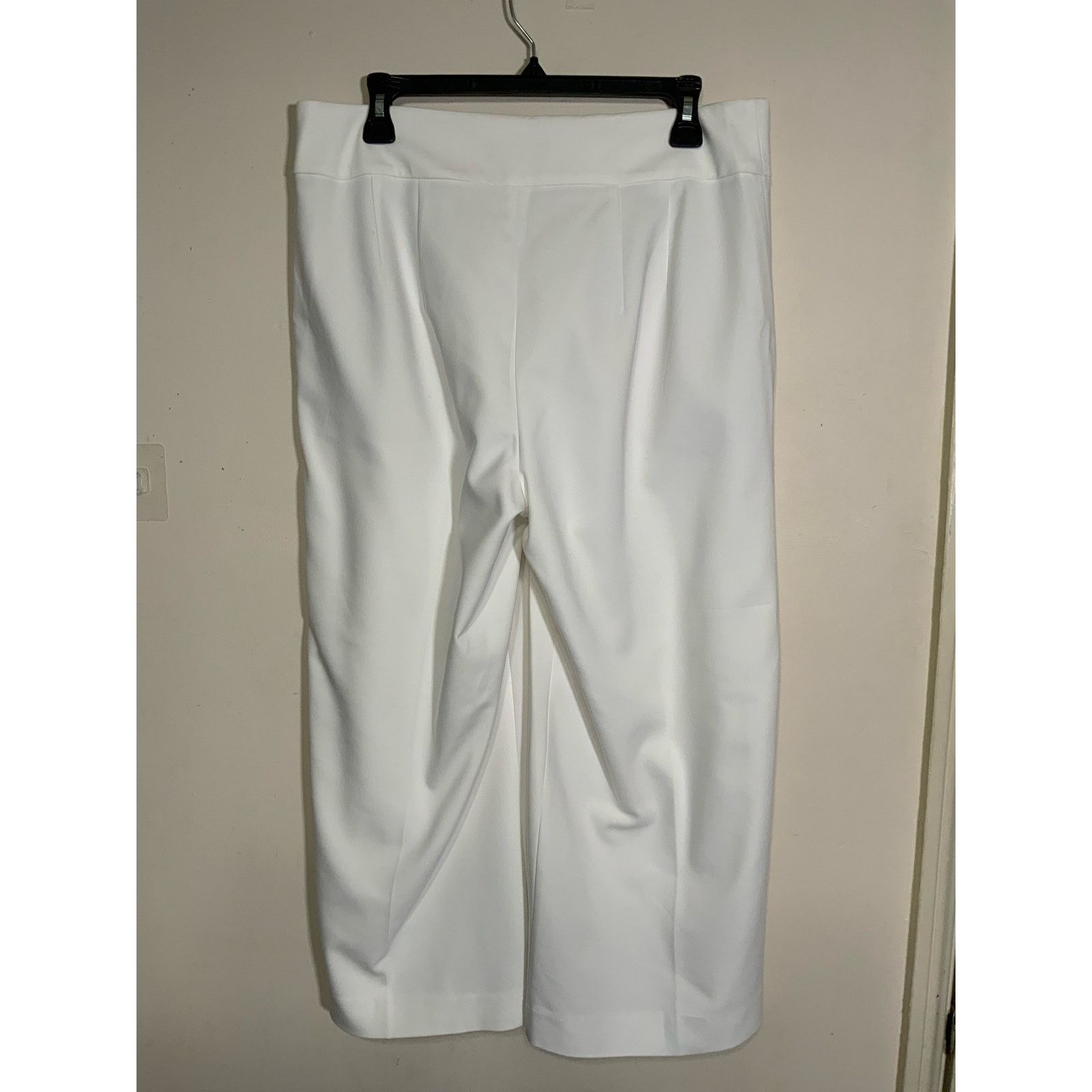 Express Express High Waisted White Baggy Pleated Wide Leg Jeans Size 34" / US 12 / IT 48 - 2 Thumbnail