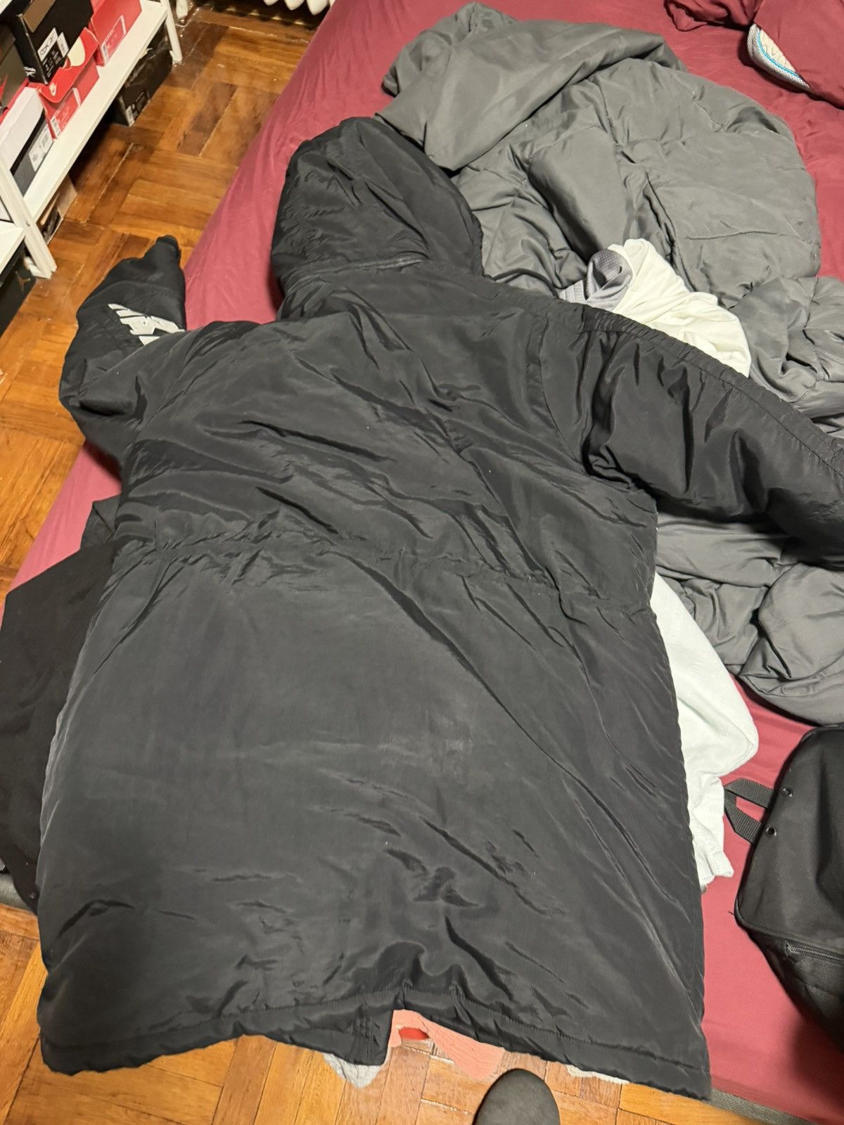 Supreme Supreme Sleeve Logo Sideline Parka Black Size US L / EU 52-54 / 3 - 3 Thumbnail