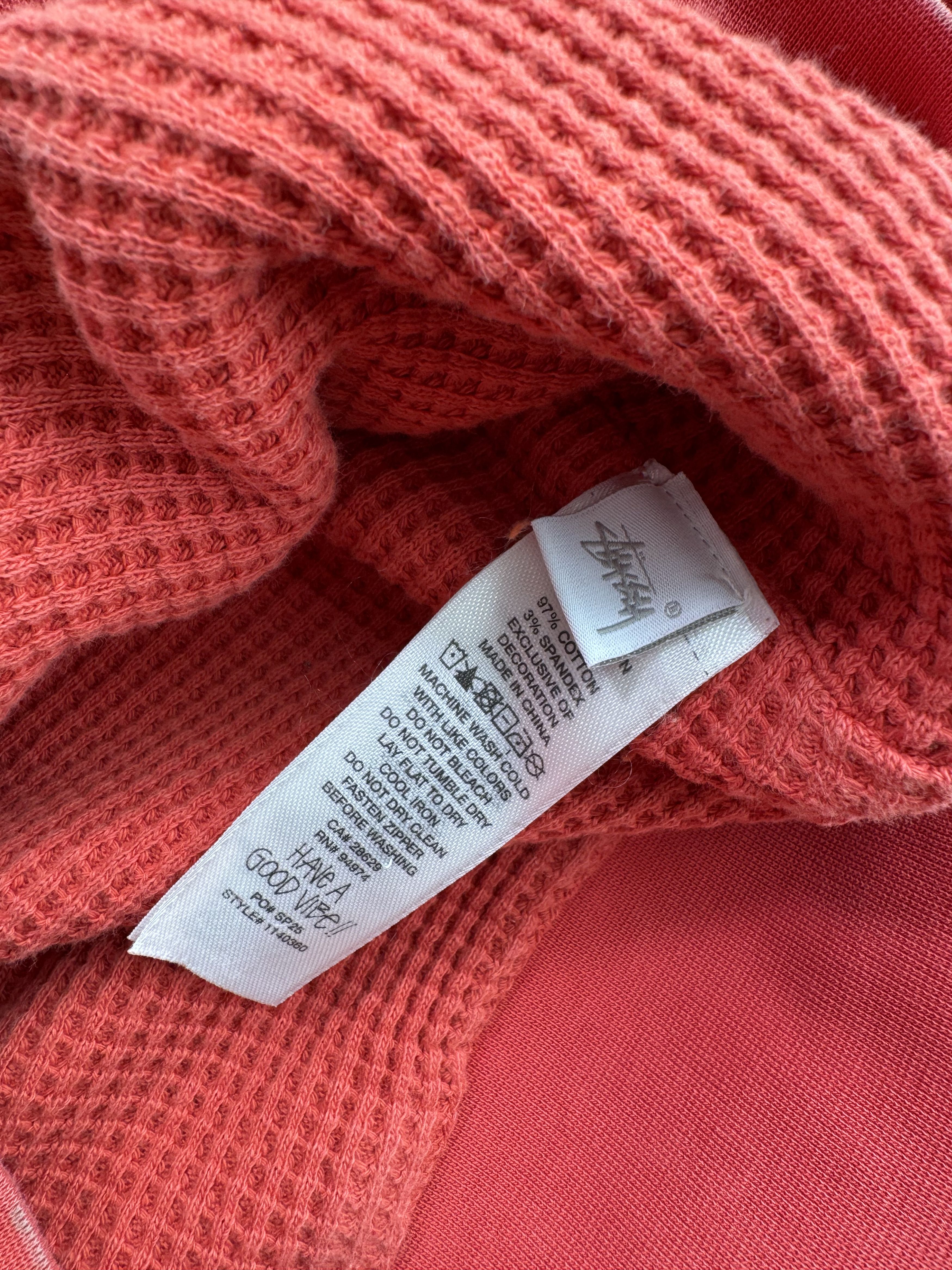 Stussy Stussy Double Layer Waffle Hoodie WORK Size US L / EU 52-54 / 3 - 7 Thumbnail