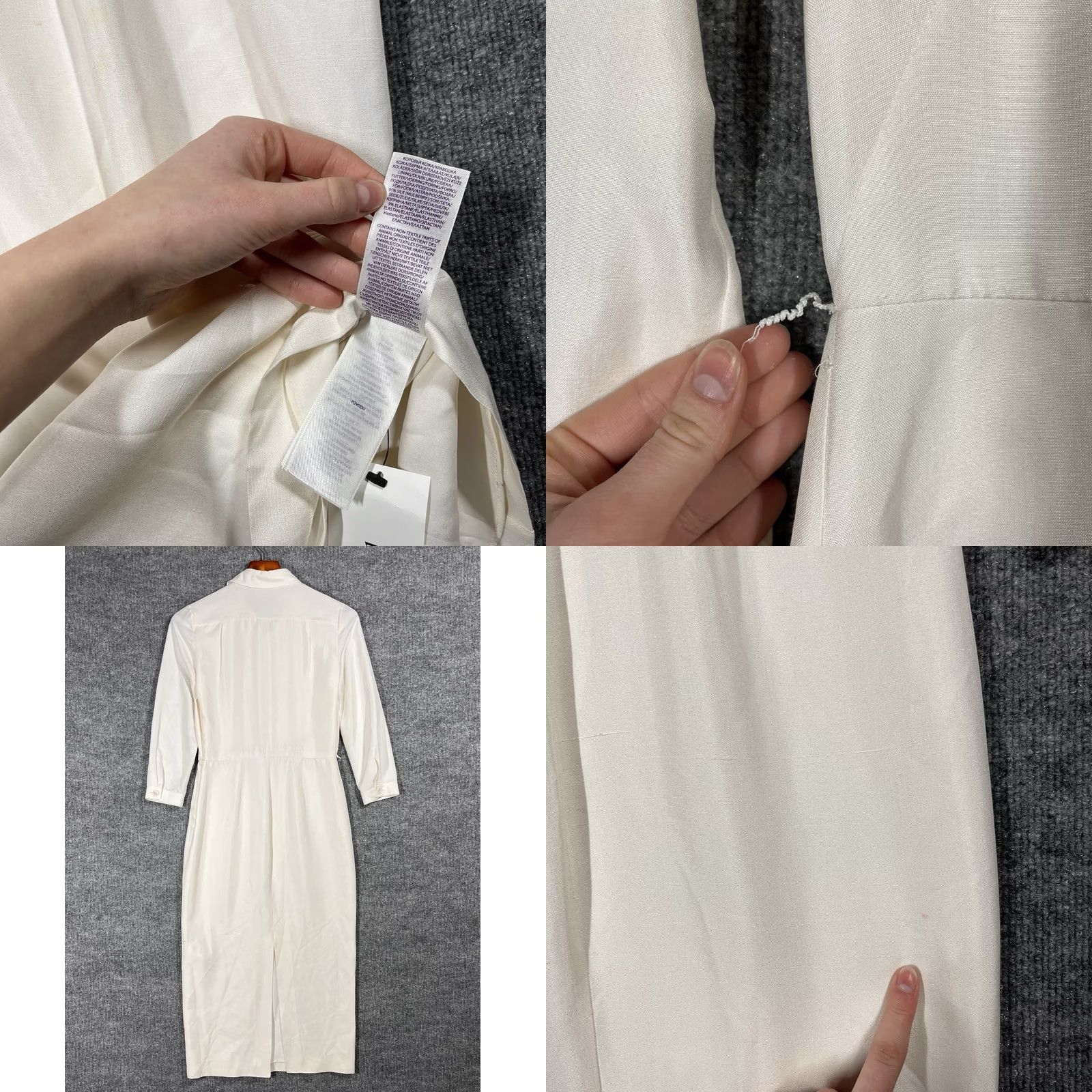 Ralph Lauren Purple Label Ralph Lauren Purple Label Silk Shirt Dress Womens Size 0 Ivory Collar Midi Flaws Classic Designer Party/Cocktail Dress Mens? Size XS / US 0-2 / IT 36-38 - 9 Thumbnail