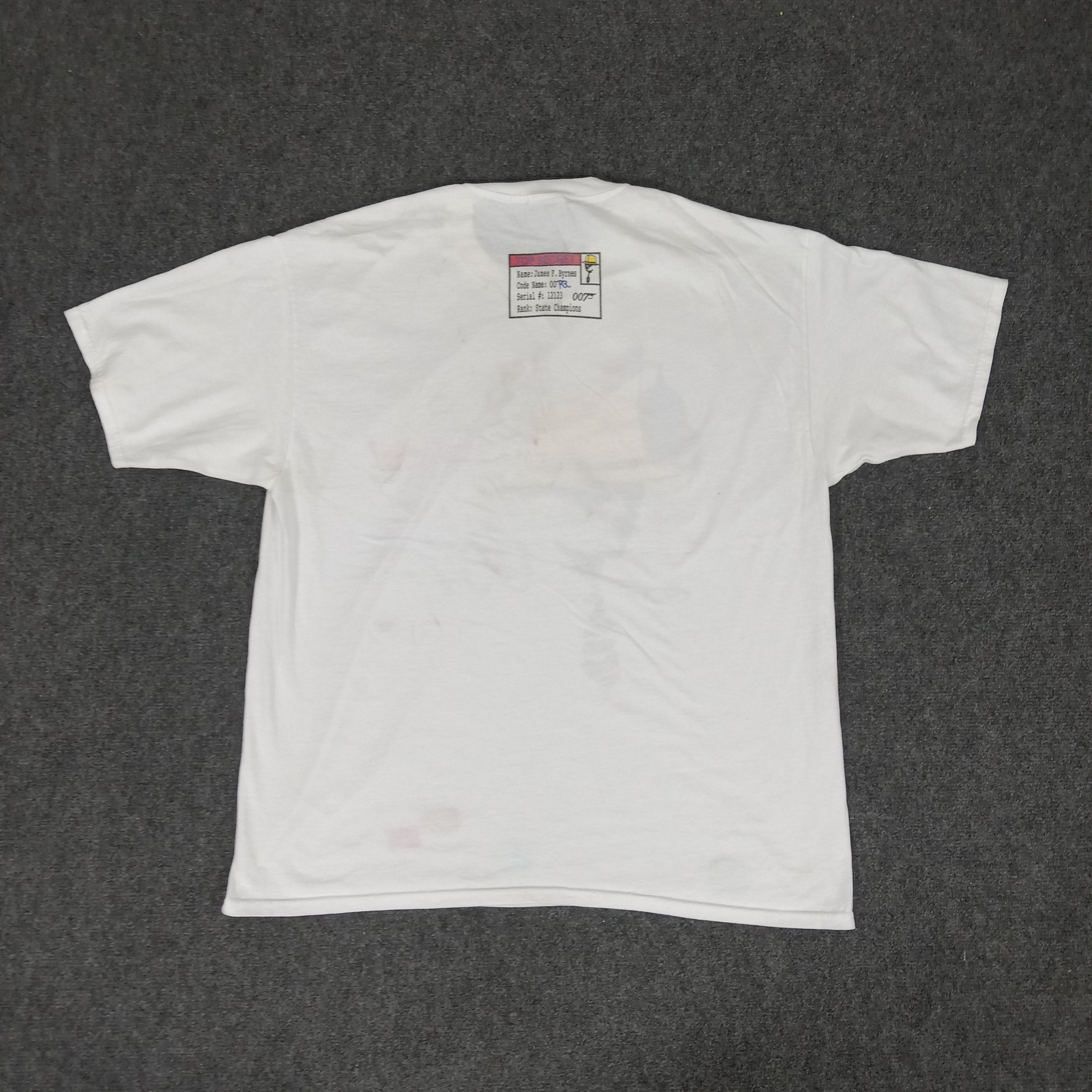 Vintage Vintage 90's James Bond 007 On A Mission Movie Tshirt Size US XL / EU 56 / 4 - 6 Thumbnail