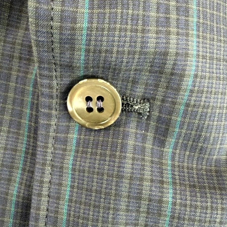 Brooks Brothers VINTAGE Brooks Brothers Blazer Sport Coat Blue Plaid Men 42R Regular Fit Two-Button Notch Lapel USA Size 42R - 4 Thumbnail