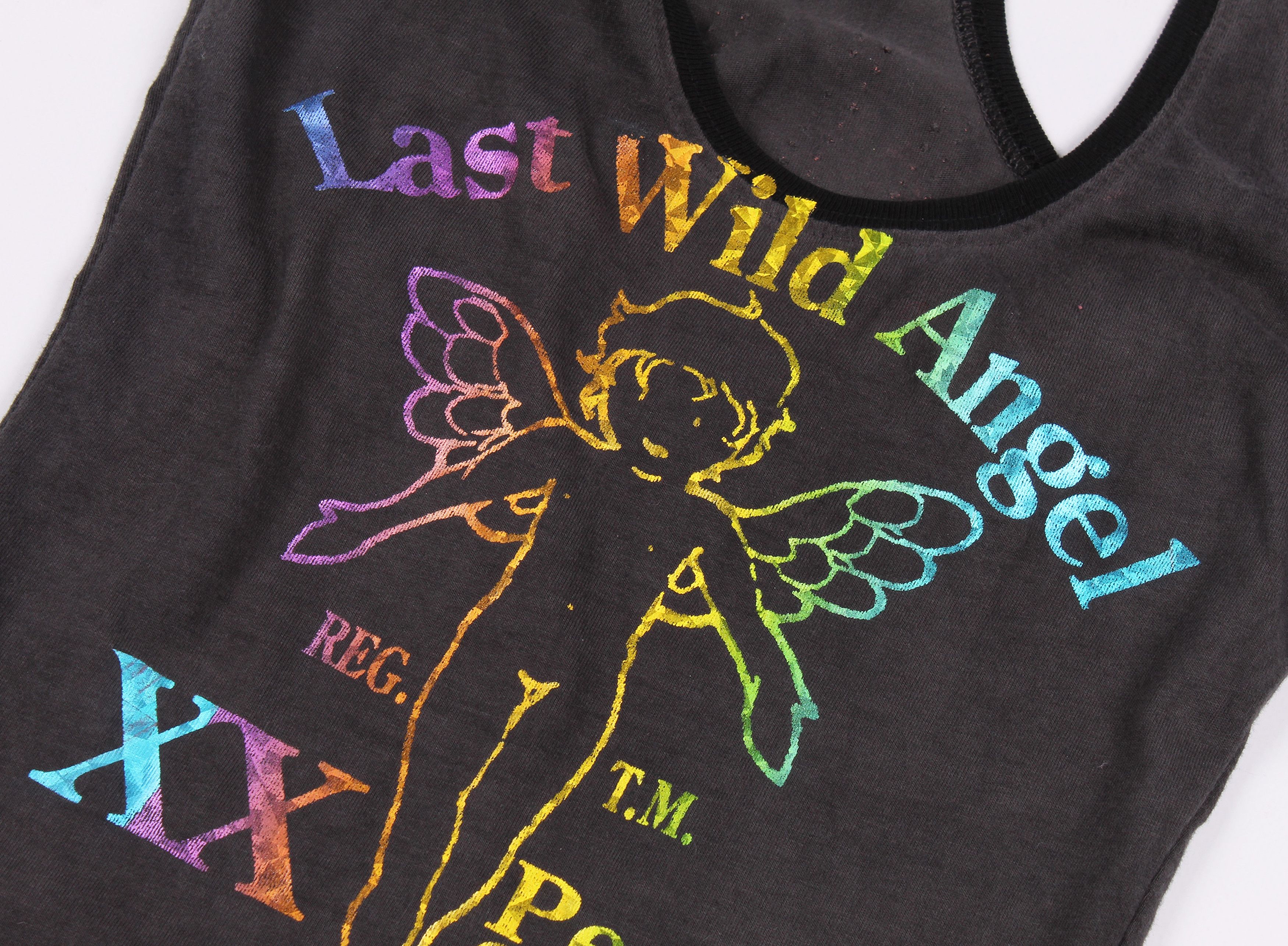 Vintage Last Wild Angel Y2K Printed Tank Top Size S / US 4 / IT 40 - 5 Thumbnail