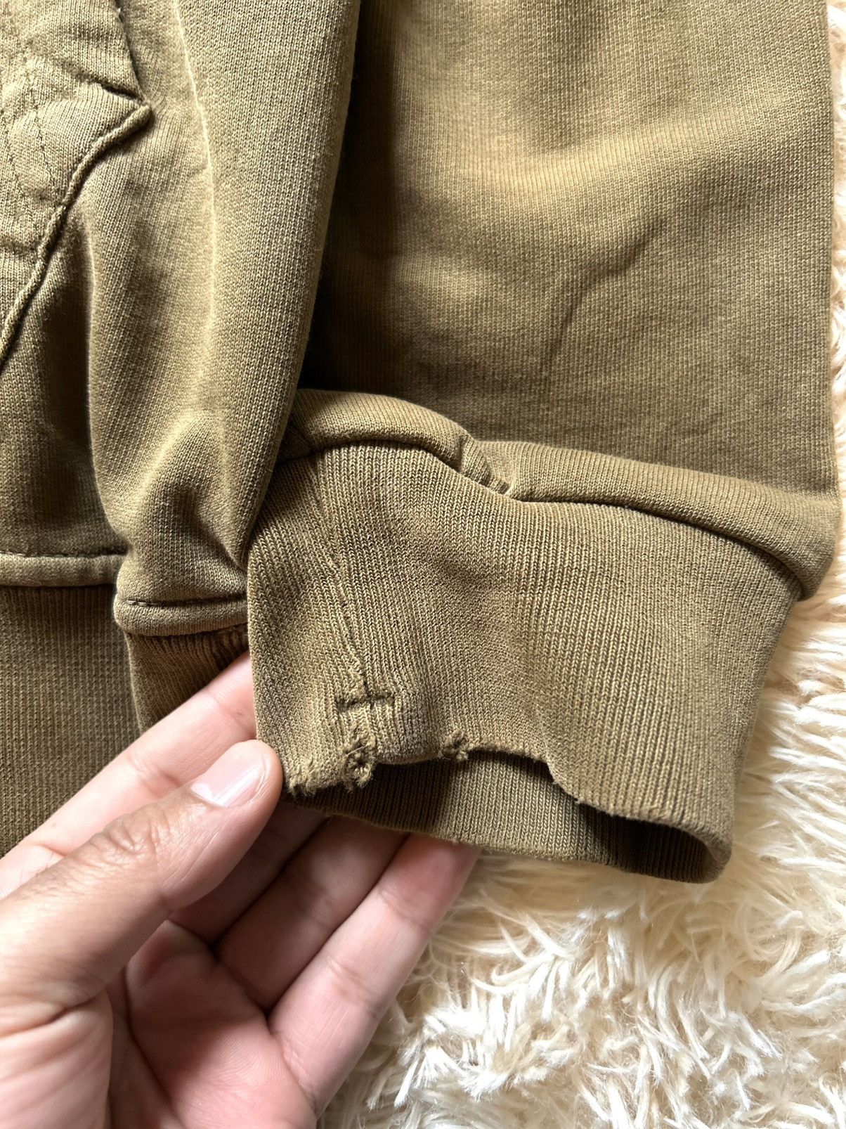 Stone Island 💥CRAZY💥 RARE COLOURED DISTRESSED STONE ISLAND GARMENT HOODIE Size US L / EU 52-54 / 3 - 7 Thumbnail