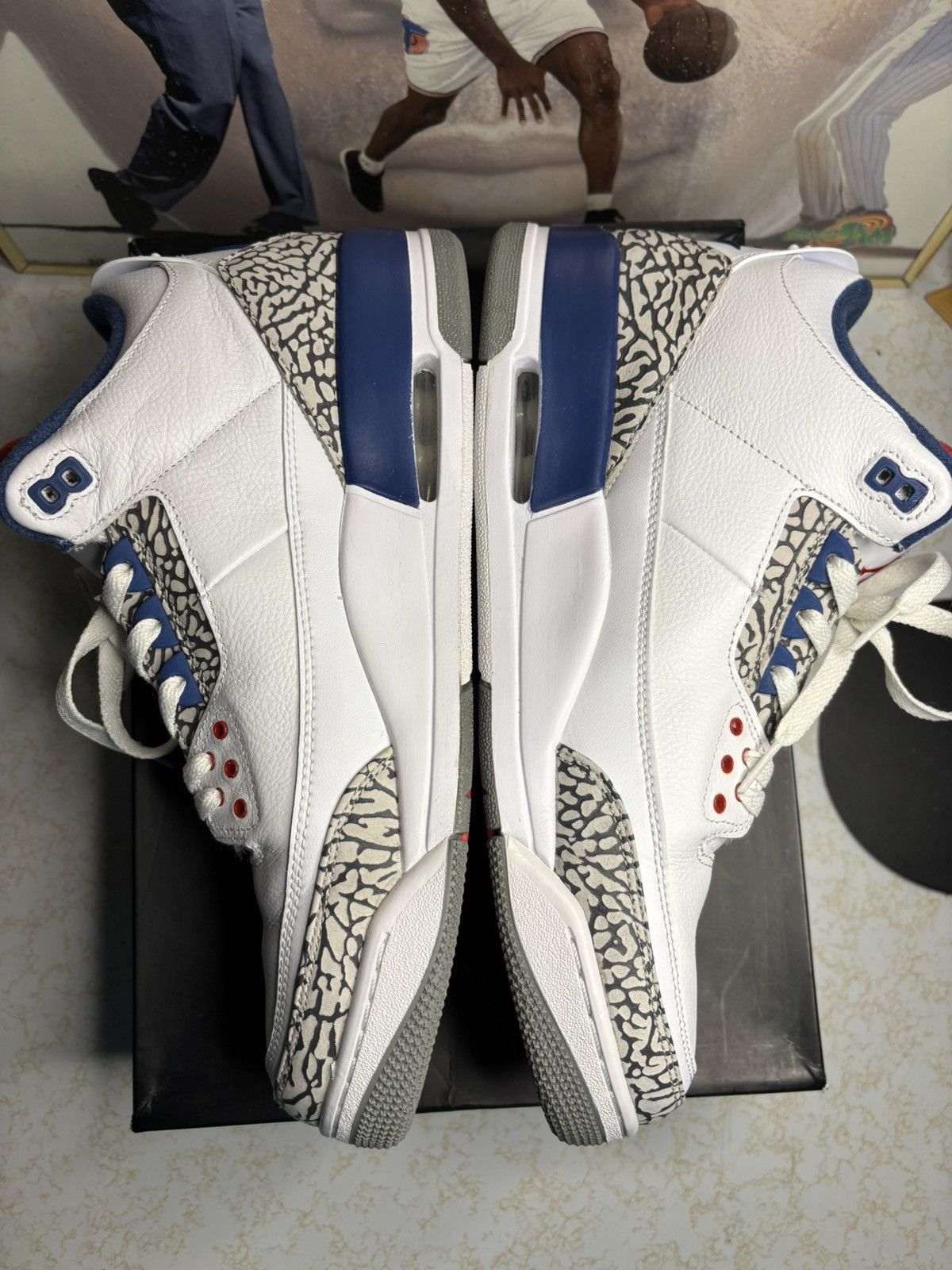 Jordan Brand Air Jordan 3 Retro OG True Blue 2016 Size US 13 / EU 46 - 3 Thumbnail