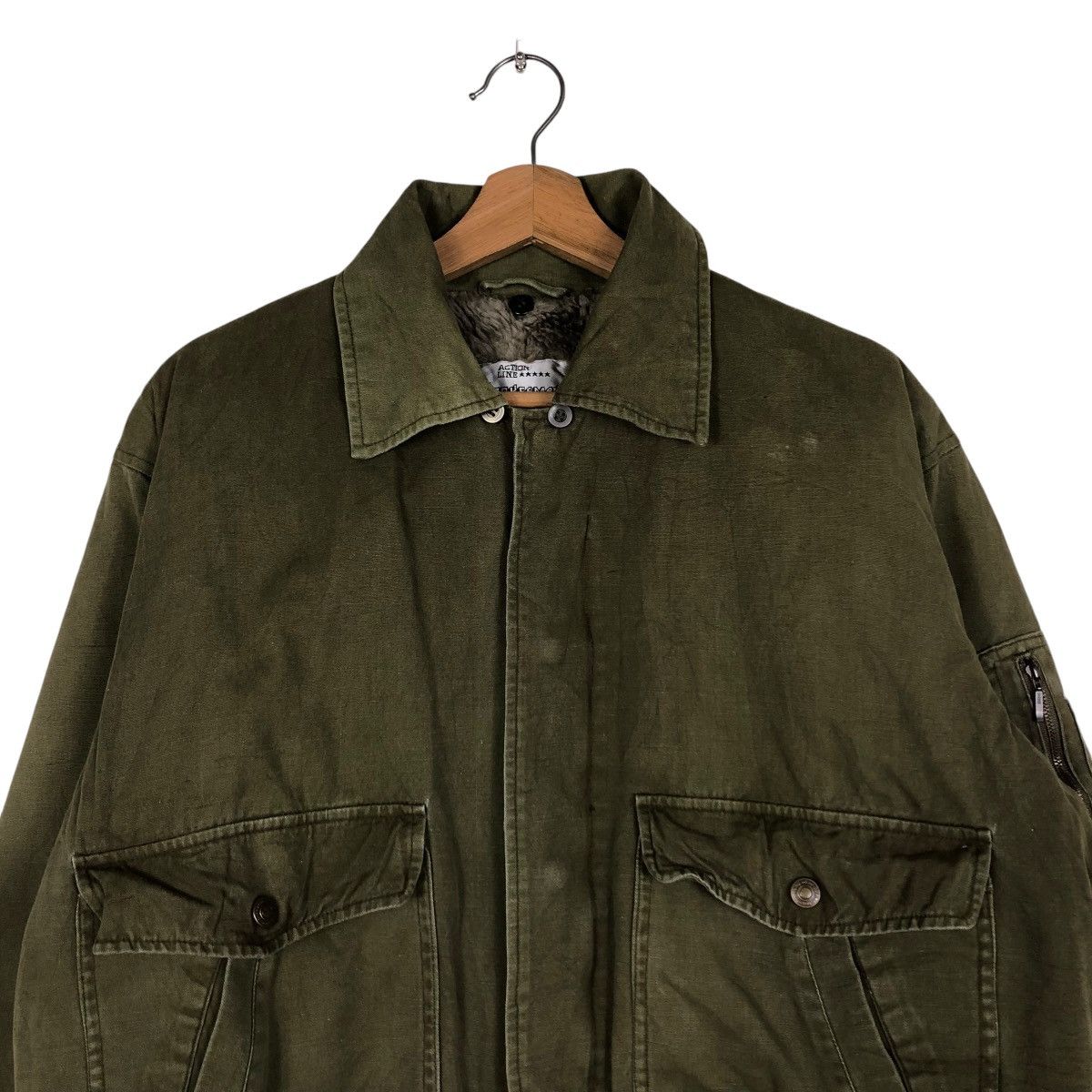 Japanese Brand 🔥VINTAGE BIKER BOMBER JACKET BIG POCKETS SPOKEMAN Size US M / EU 48-50 / 2 - 5 Thumbnail