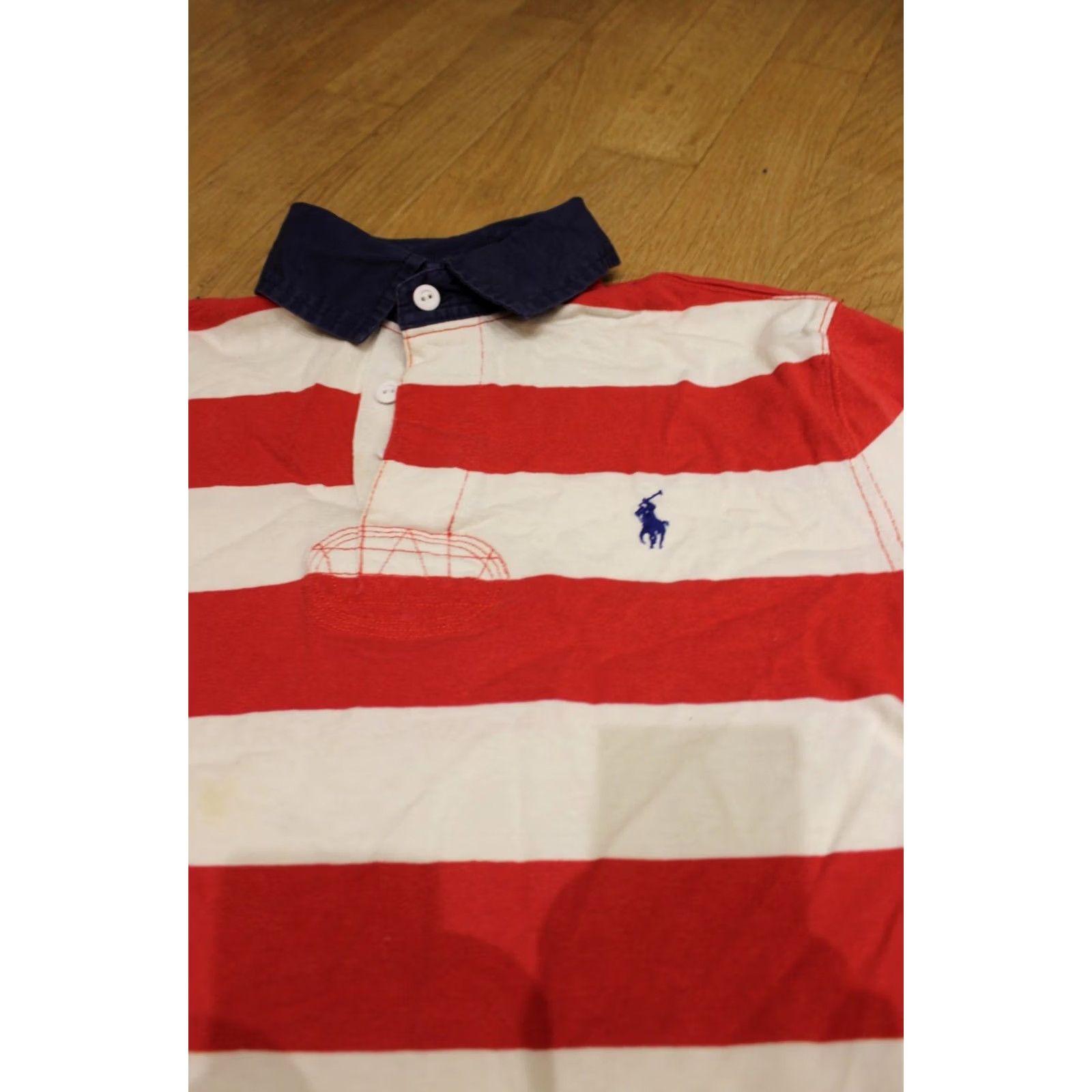 Polo Ralph Lauren VINTAGE Polo Ralph Lauren long sleeve Rugby shirt jersey S Men Red/White Rugby Shirt Mens S Size US S / EU 44-46 / 1 - 2 Thumbnail