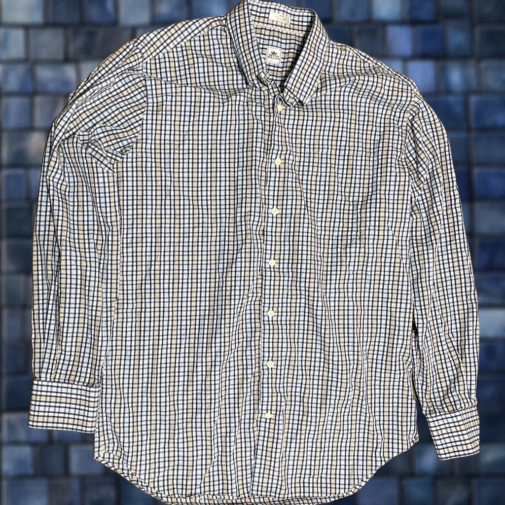 Peter Millar Peter Millar Button-Down Shirt Mens Large Plaid Long Sleeve Cotton Preppy Casual Blue Multicolor 46 in Chest Regular Fit Office Workwear Size US L / EU 52-54 / 3 - 1 Thumbnail