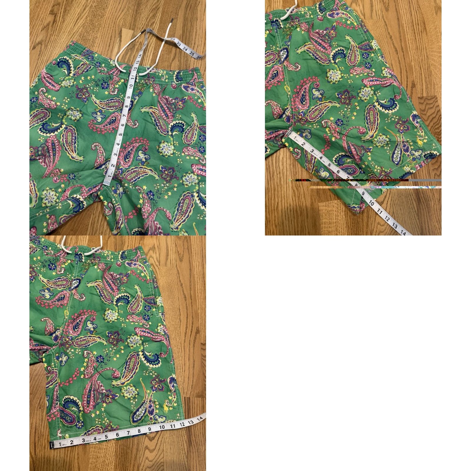 Polo Ralph Lauren Polo Ralph Lauren Shorts Men’s Medium Paisley Green Swim Trunks Board Drawstring Mens Beach Hawaiian Tropical 90s (if applicable) Size US M / EU 48-50 / 2 - 8 Thumbnail