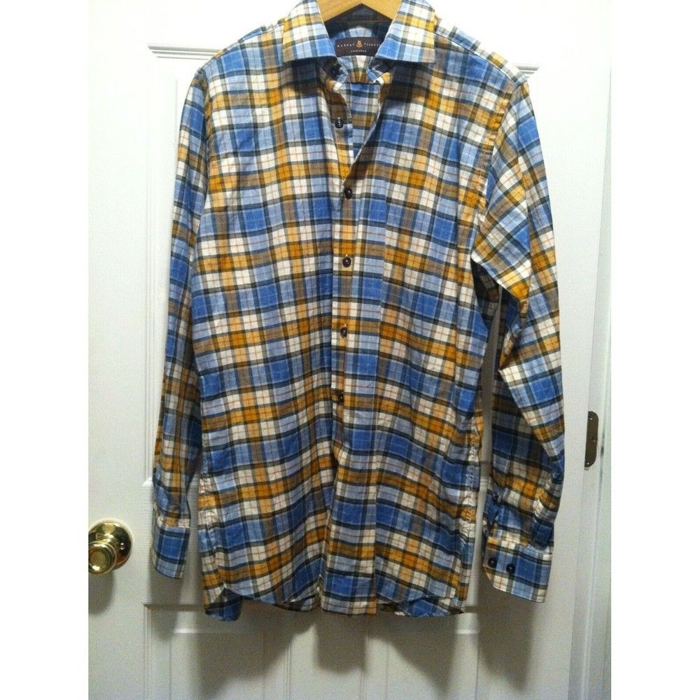 Robert Talbott ROBERT TALBOTT MEN'S 100%COTTON CASUAL SHIRT SIZE: L Size US L / EU 52-54 / 3 - 1 Thumbnail