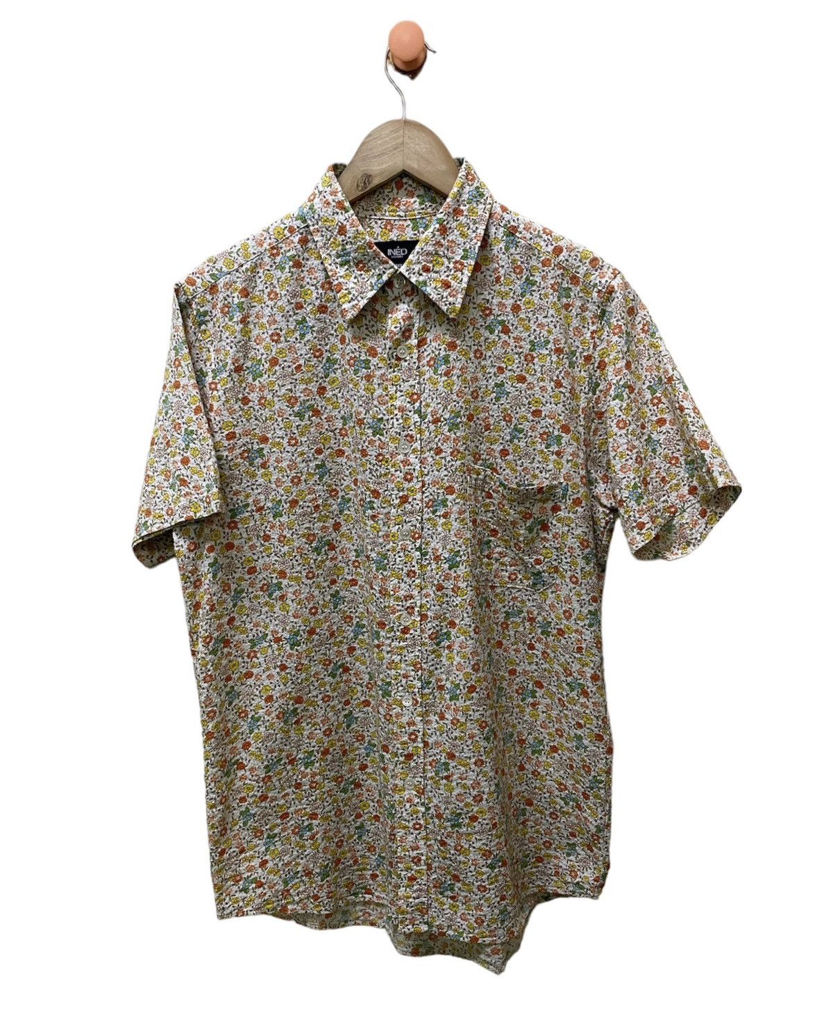Ined by Yohji Yamamoto Hawaii Motive Shirt